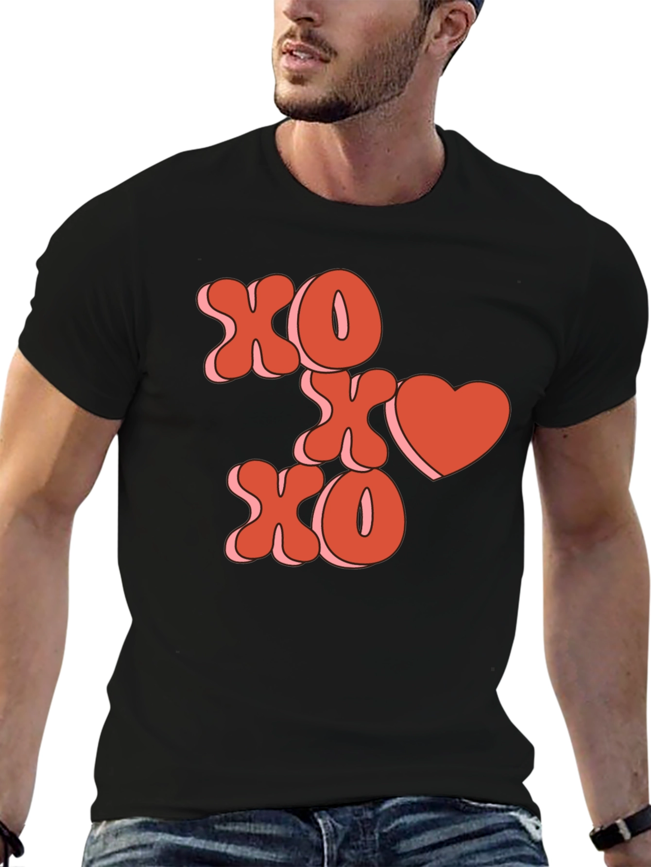 XOXO Heart Graphic Tee - Valentines Day Shirt
