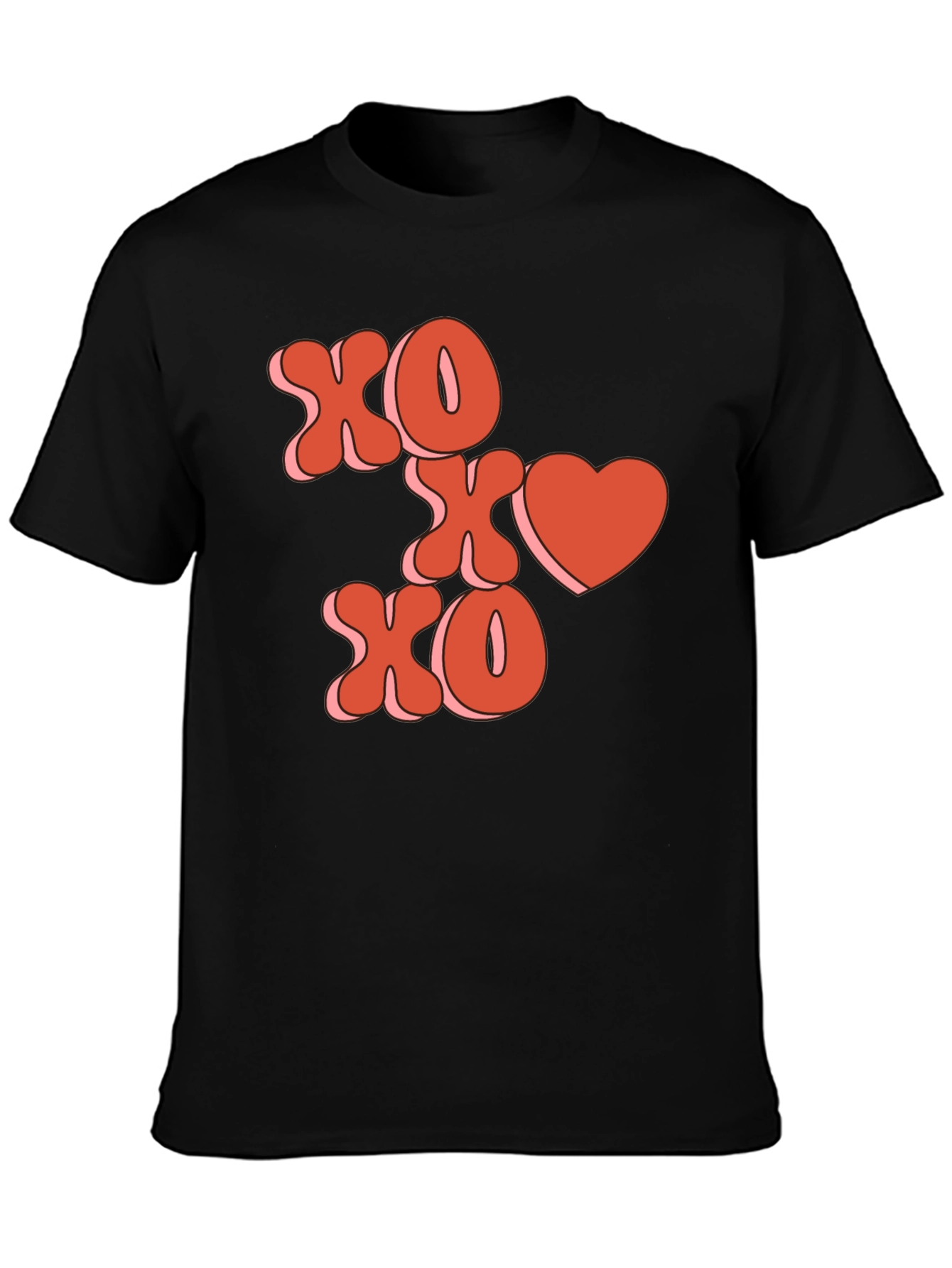 XOXO Heart Graphic Tee - Valentines Day Shirt