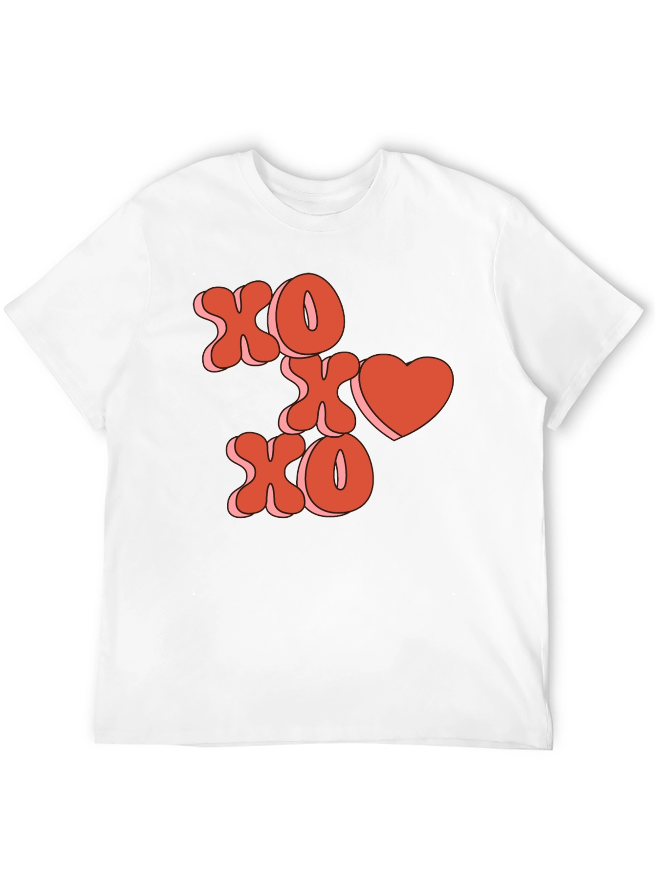 XOXO Heart Graphic Tee - Valentines Day Shirt