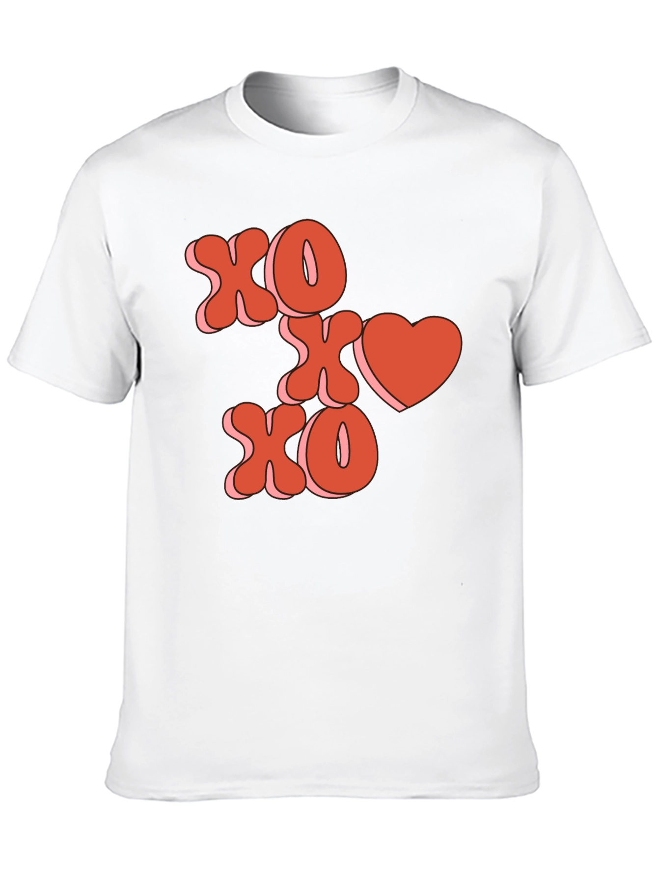 XOXO Heart Graphic Tee - Valentines Day Shirt