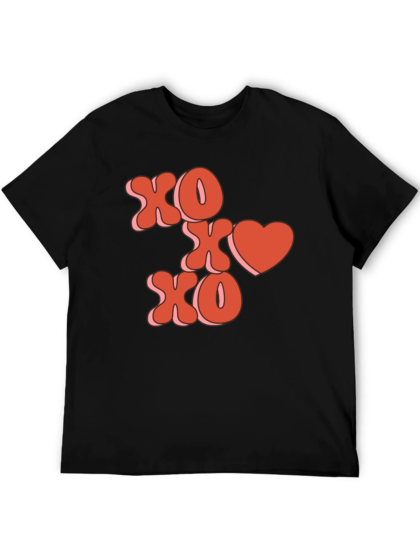 XOXO Heart Graphic Tee - Valentines Day Shirt