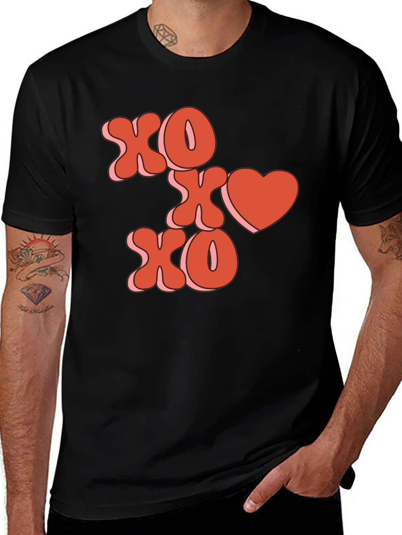 XOXO Heart Graphic Tee - Valentines Day Shirt