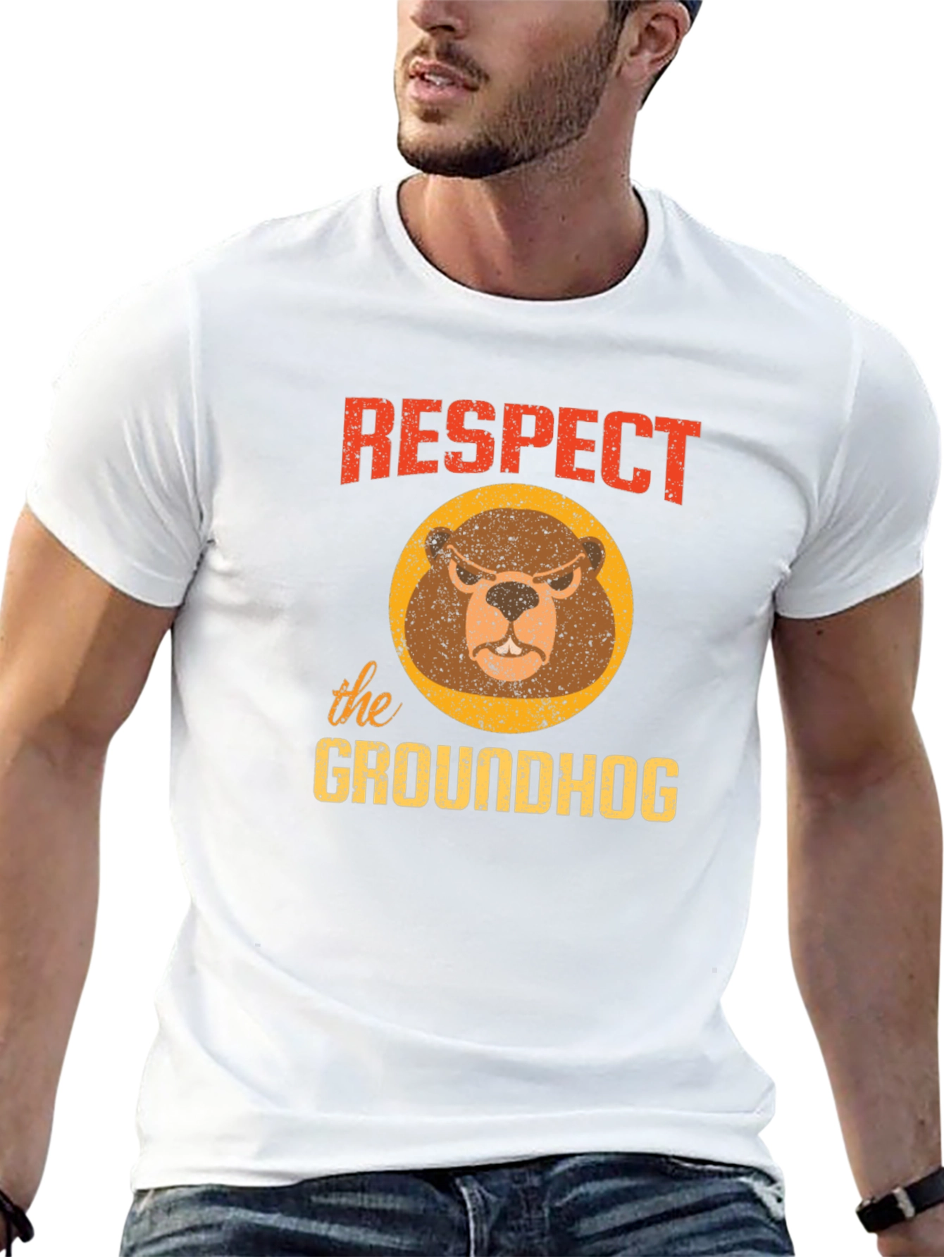 Respect the Groundhog Graphic Tee