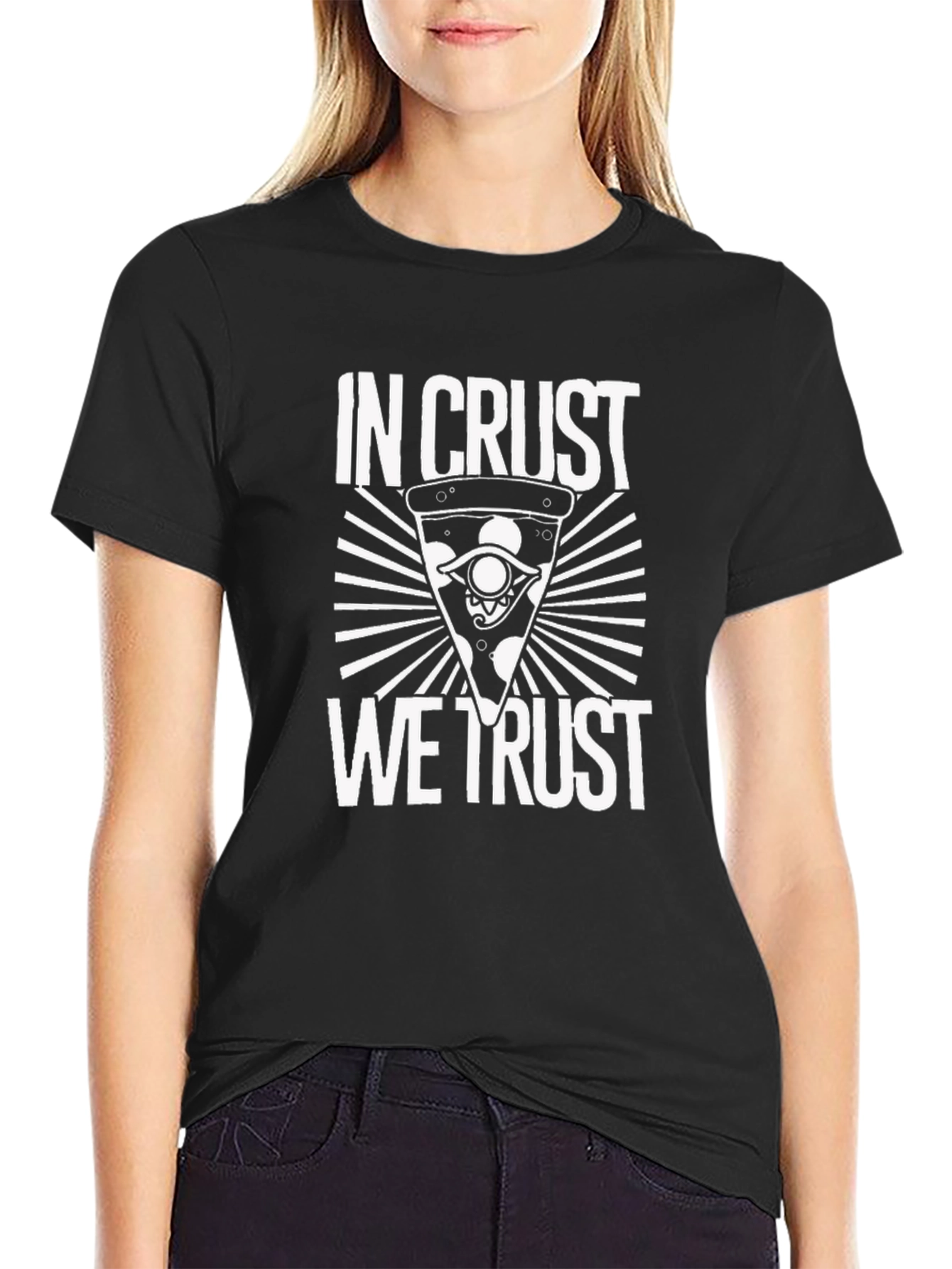 In Crust We Trust Pizza T-Shirt