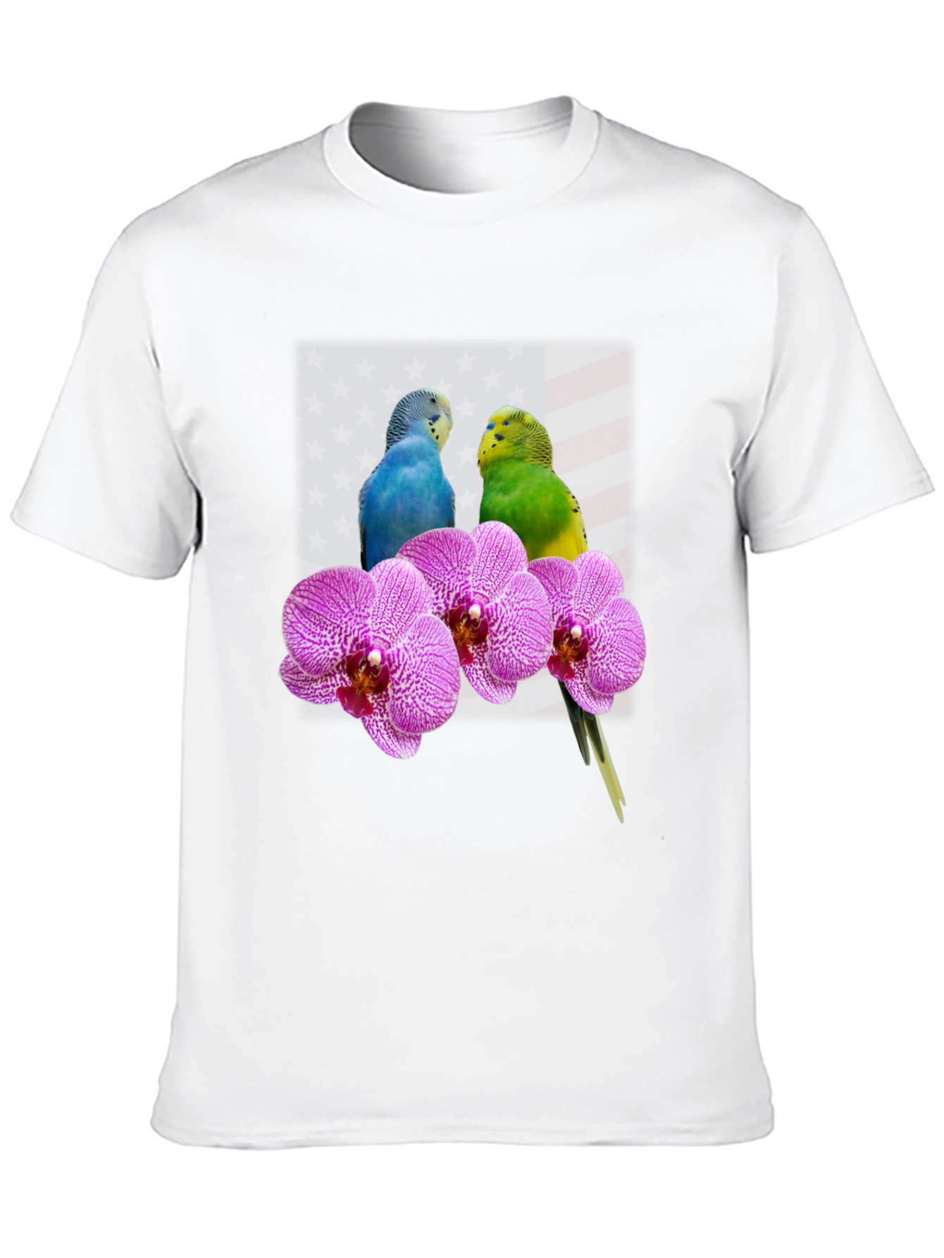 Parrot & Orchid Graphic Tee
