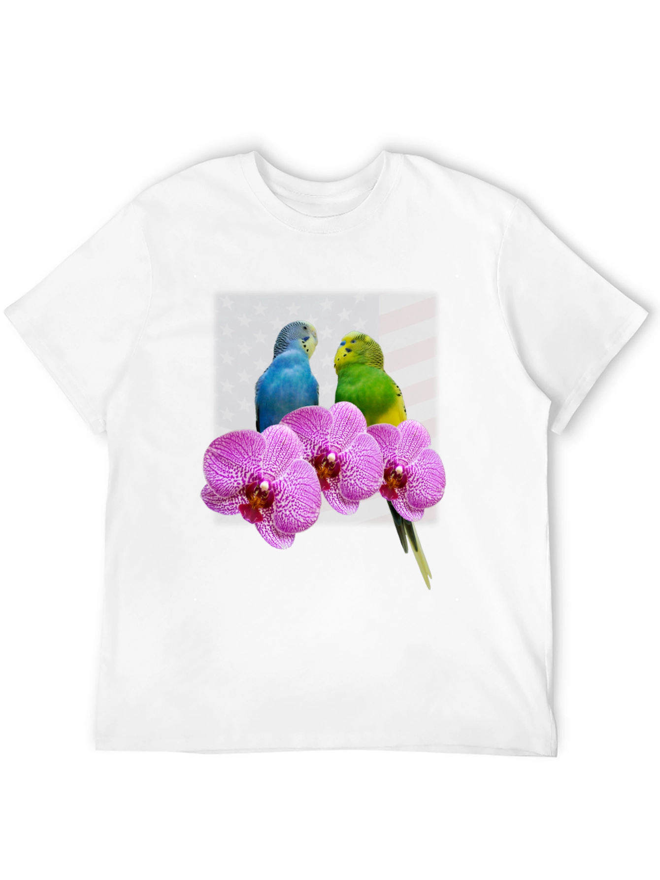 Parrot & Orchid Graphic Tee