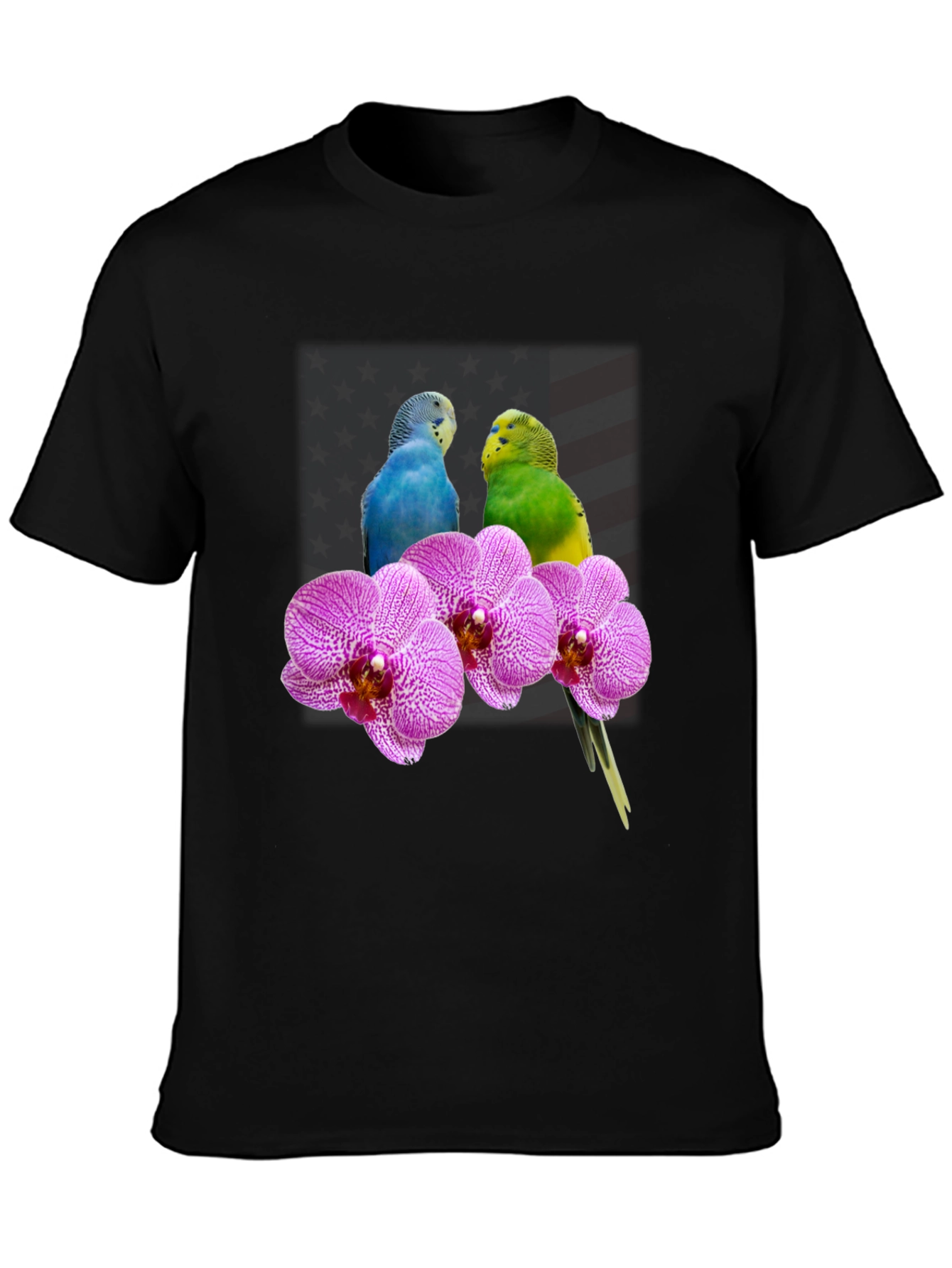 Parrot & Orchid Graphic Tee