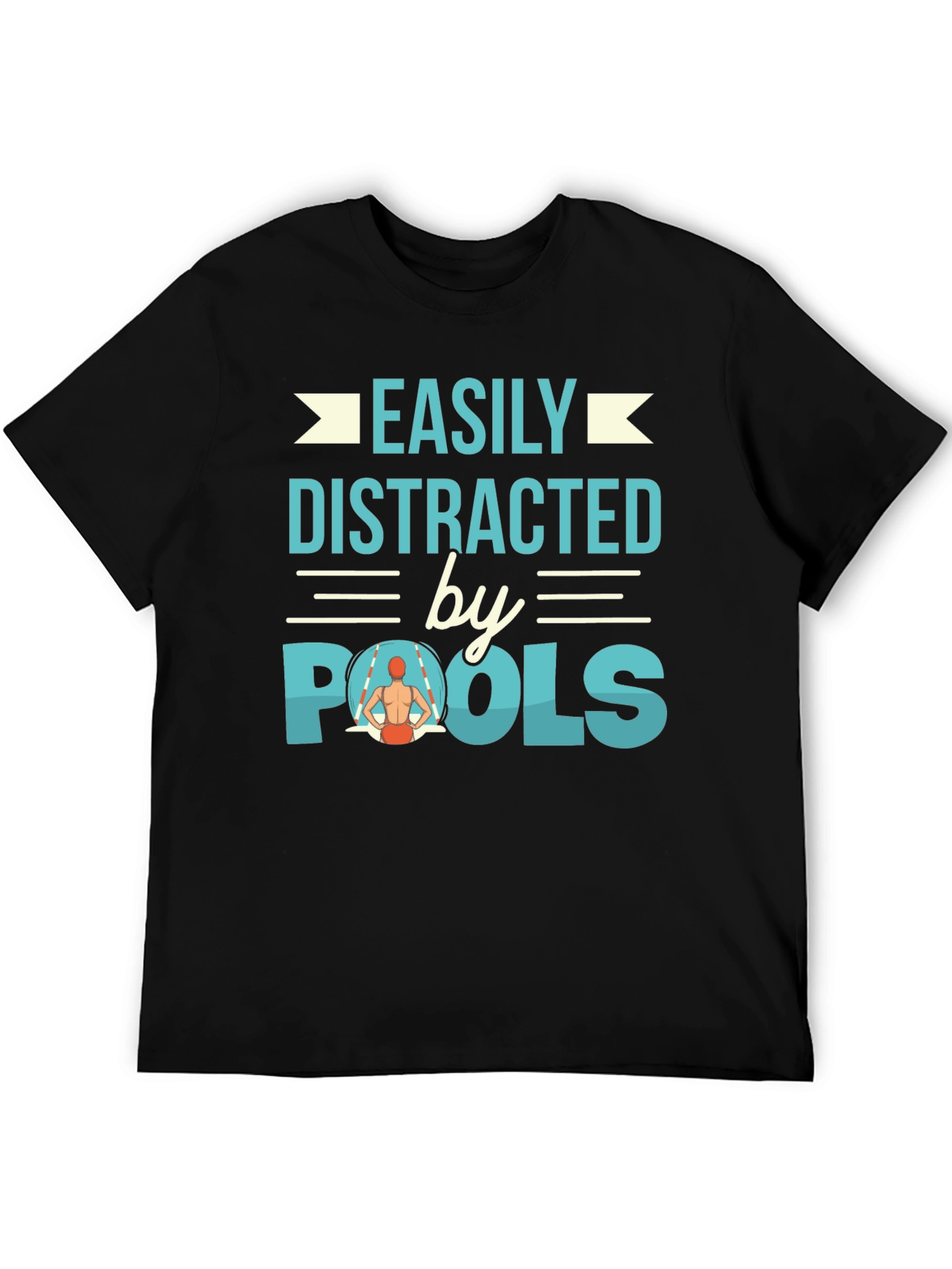 Easily Distracted by Pools Graphic Tee