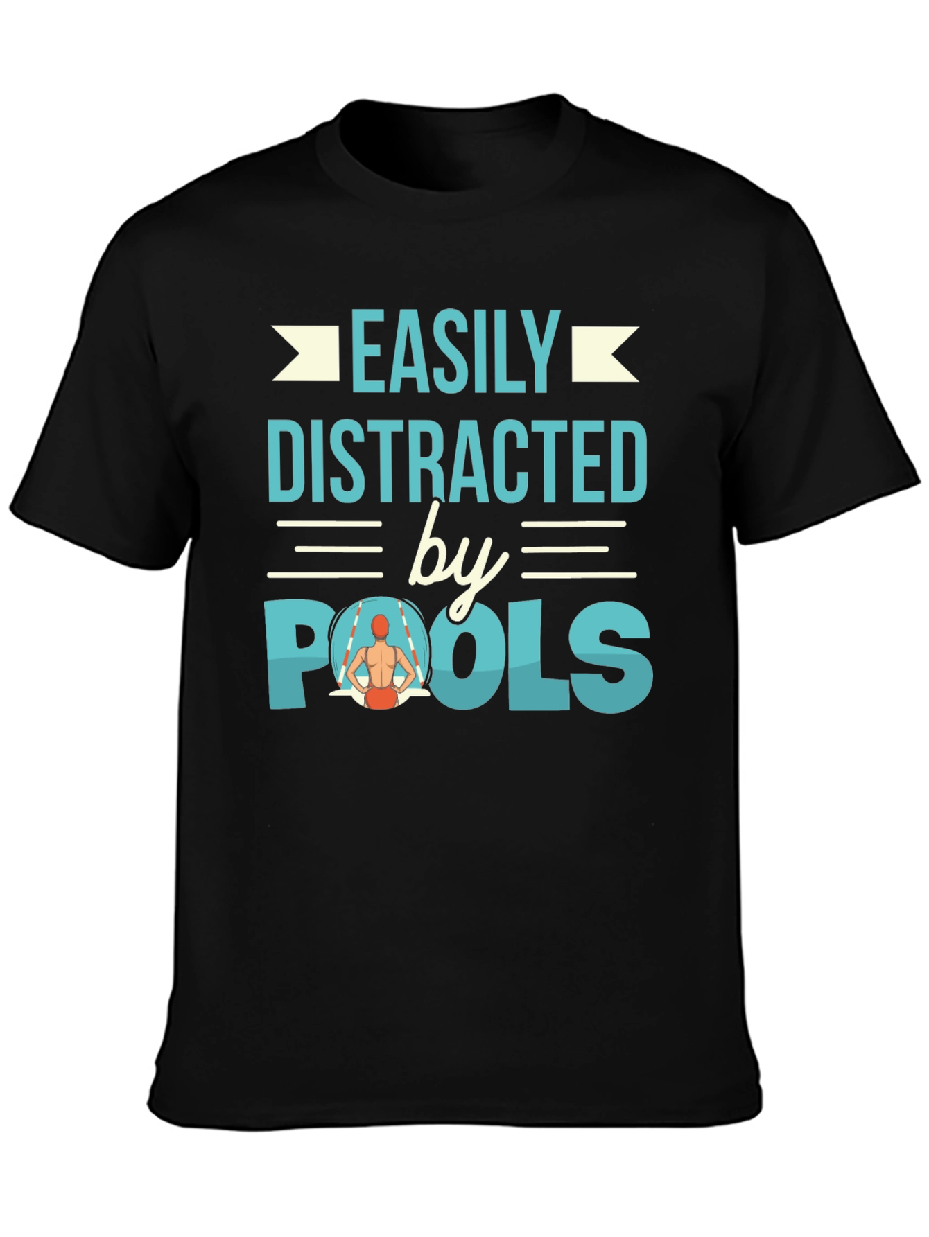 Easily Distracted by Pools Graphic Tee