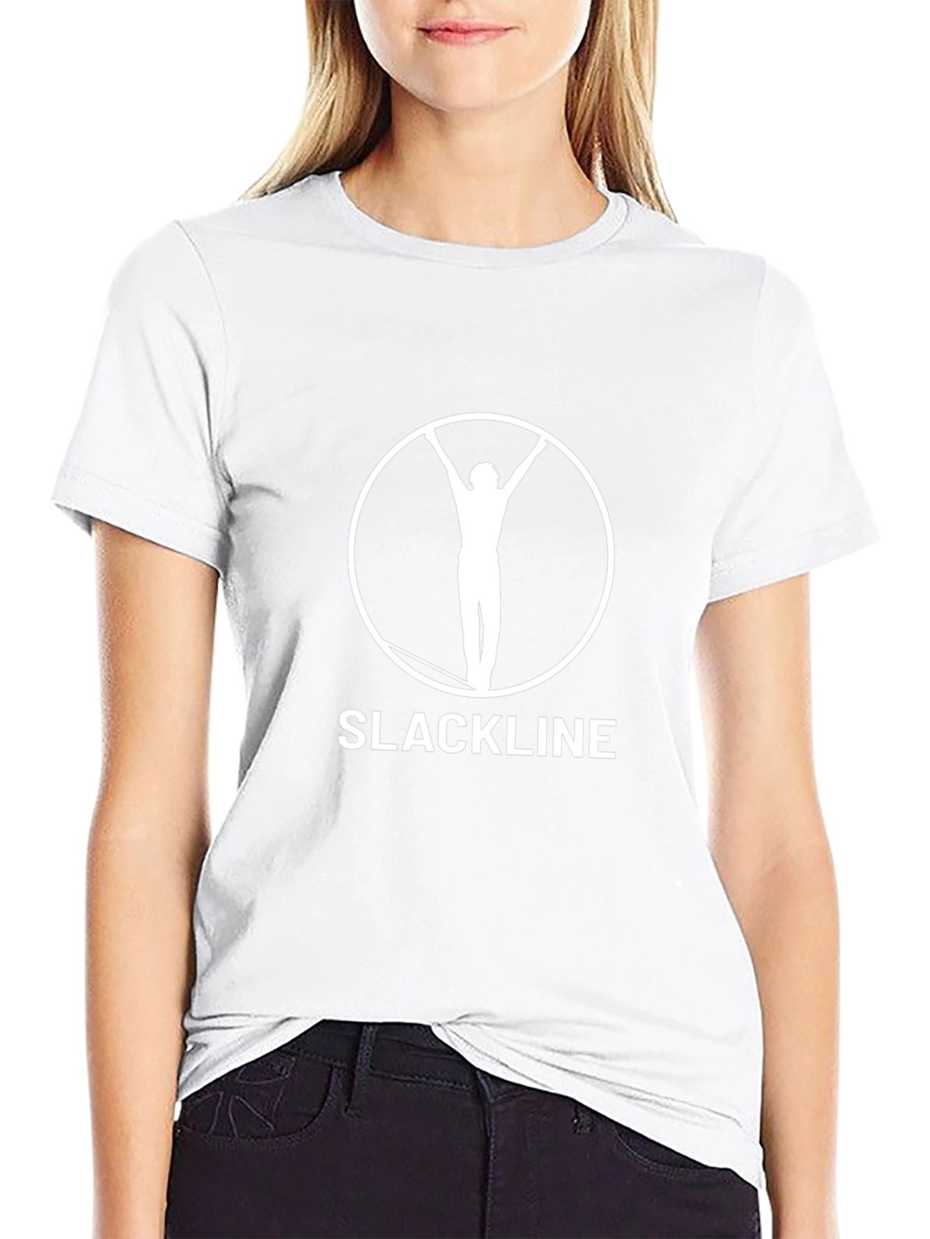 Slackline Graphic Tee - Black Cotton T-Shirt