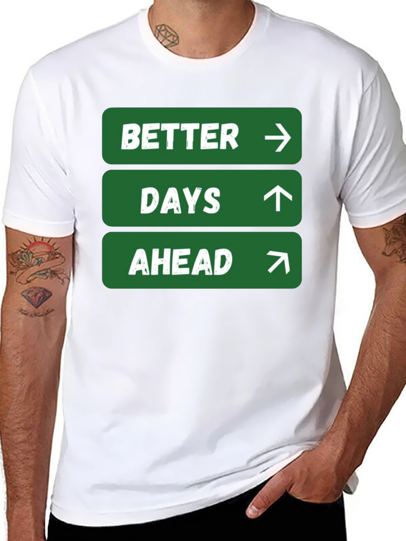 Better Days Ahead Graphic Tee - Positive Message Shirt