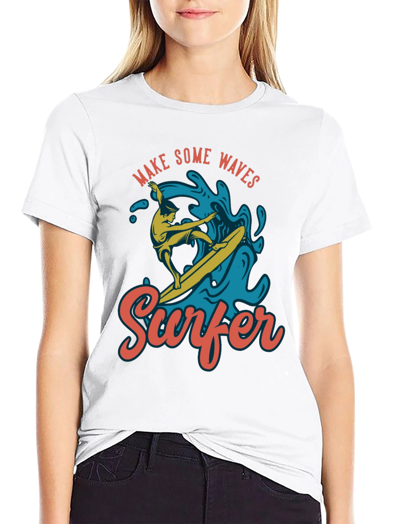 Surfer Graphic Tee - Make Some Waves!