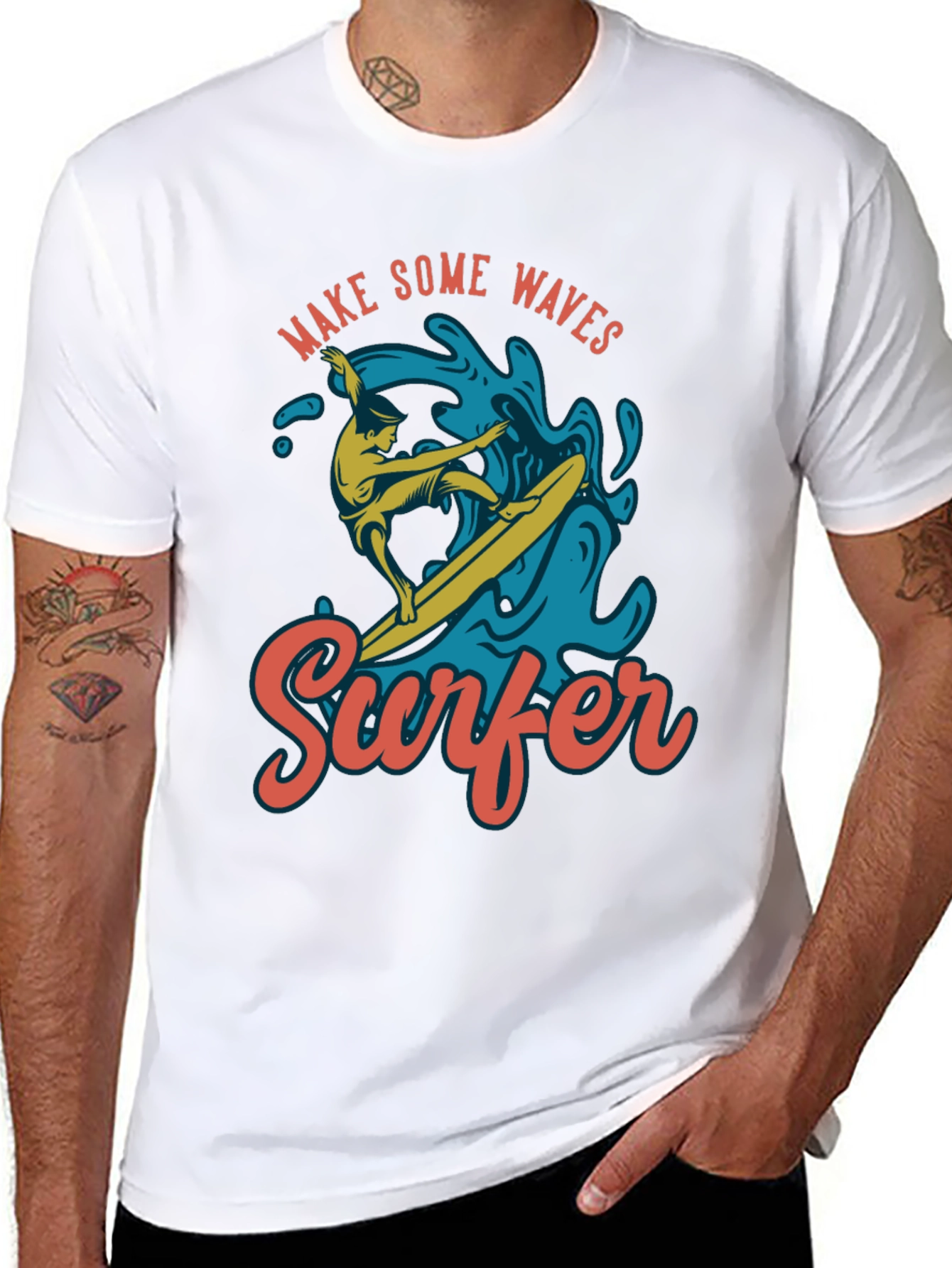 Surfer Graphic Tee - Make Some Waves!