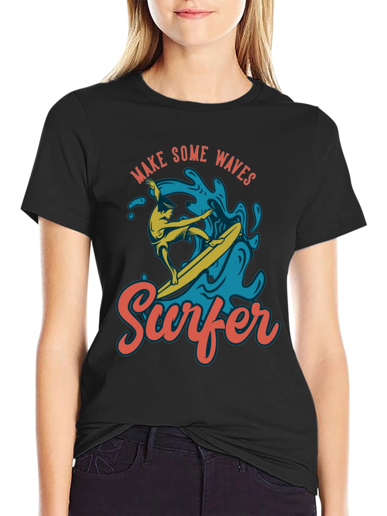 Surfer Graphic Tee - Make Some Waves!
