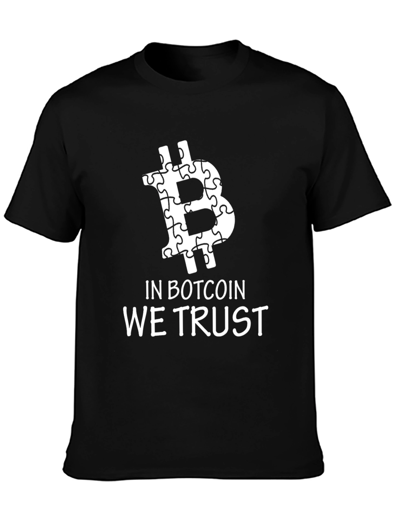 In Botcoin We Trust Black Tee Shirt