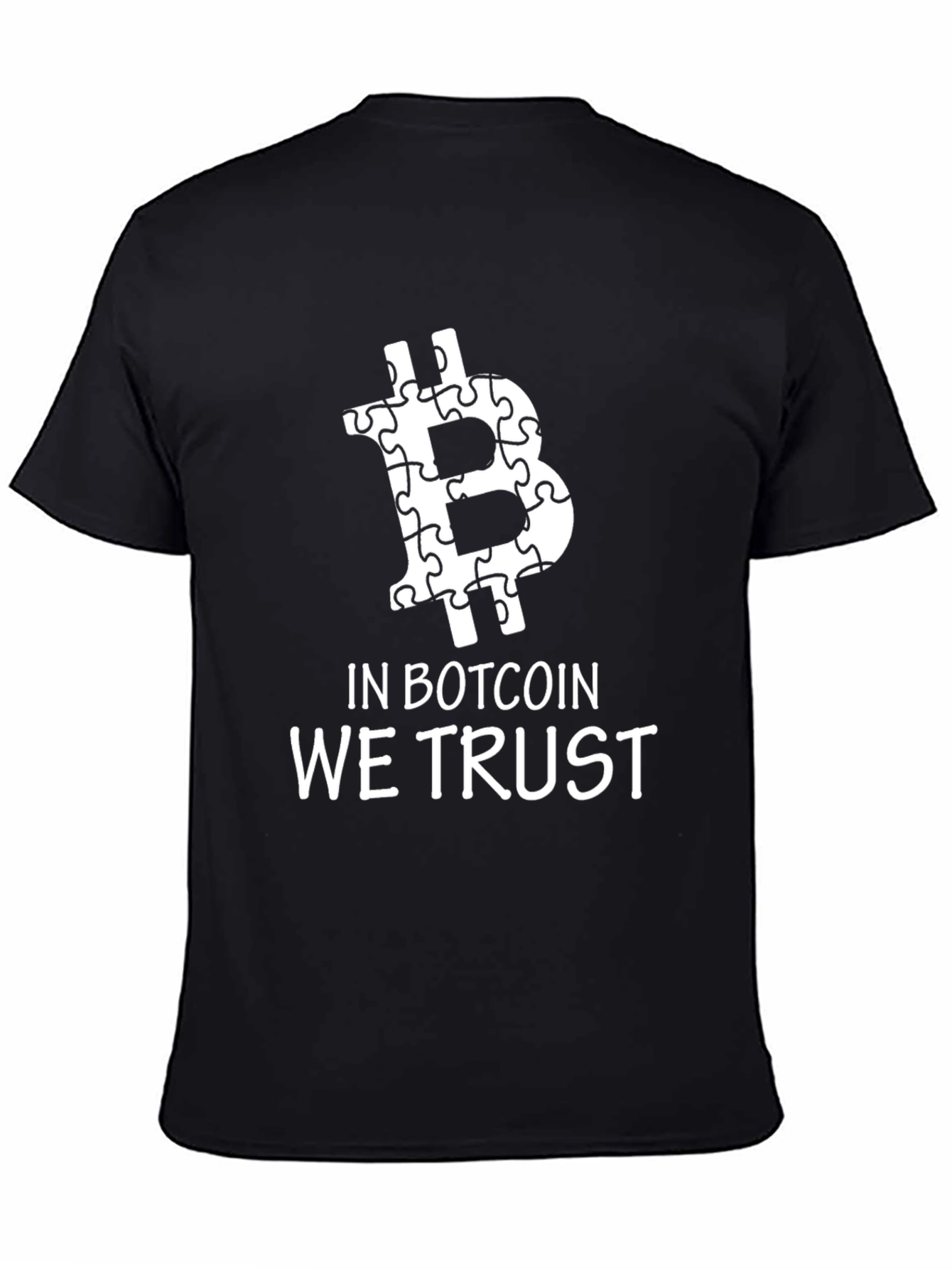In Botcoin We Trust Black Tee Shirt