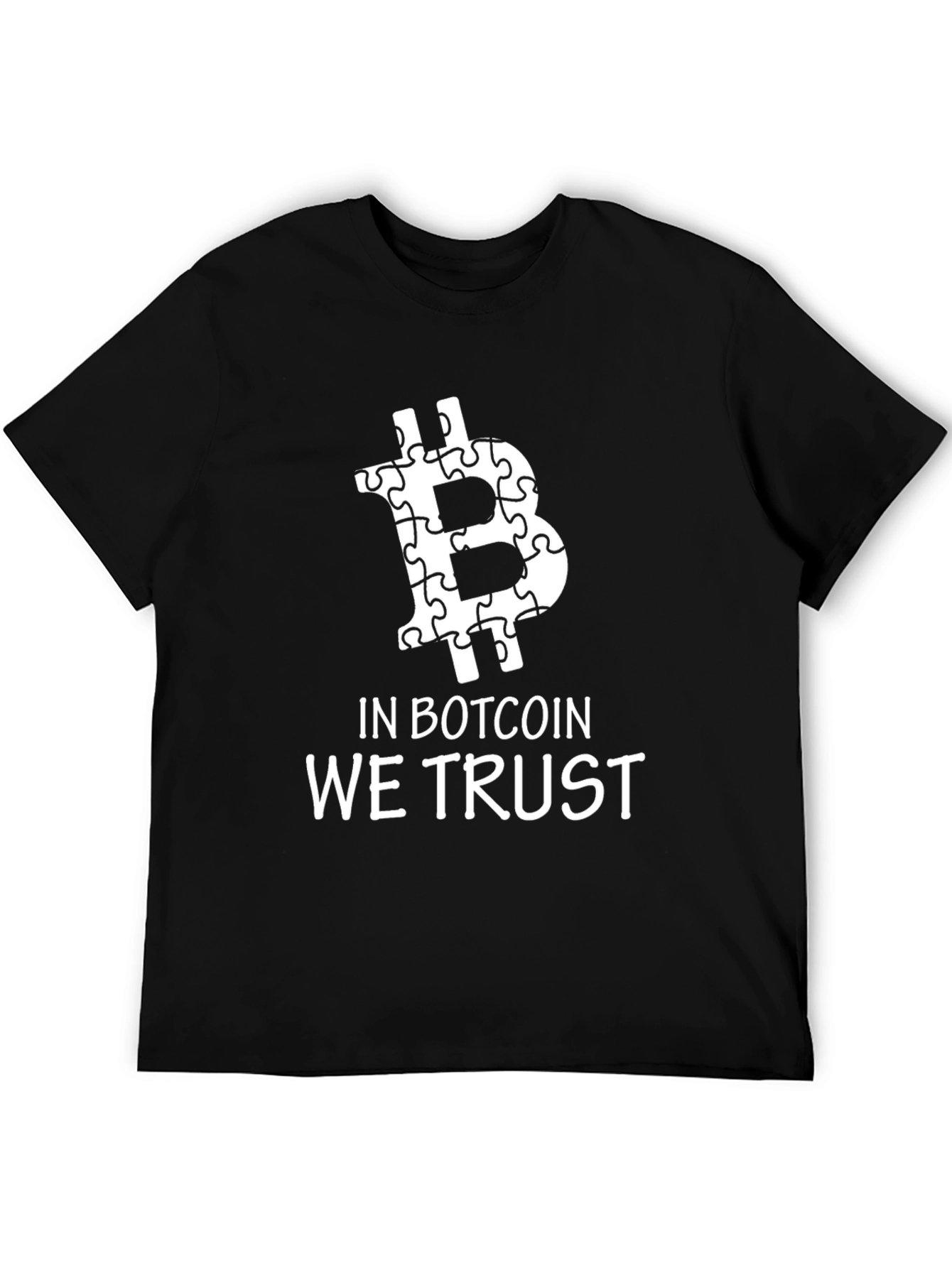 In Botcoin We Trust Black Tee Shirt