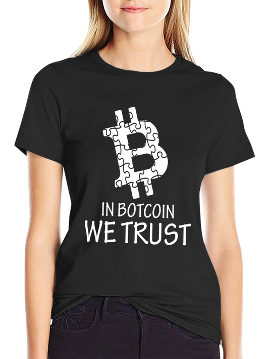 In Botcoin We Trust Black Tee Shirt