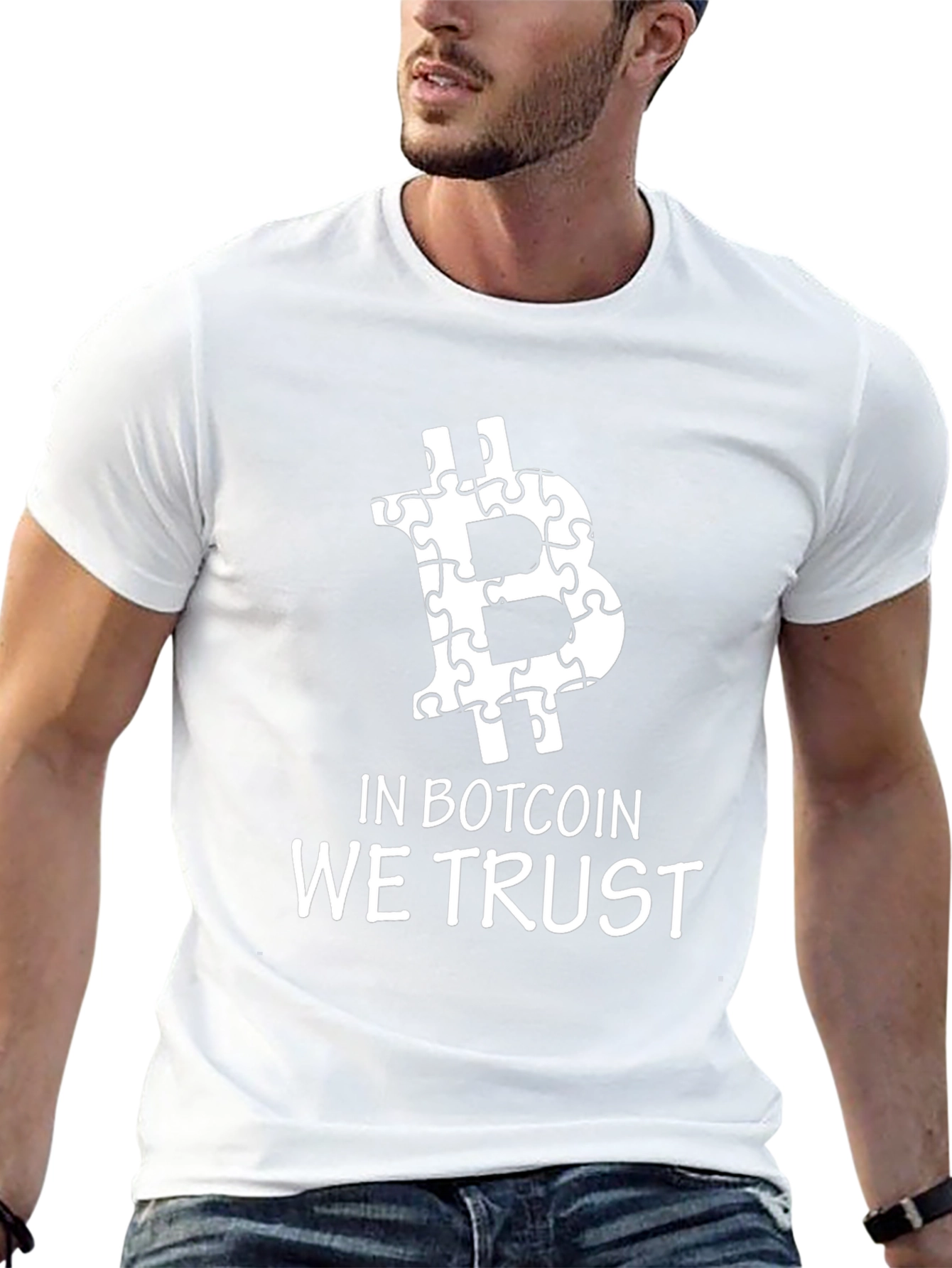 In Botcoin We Trust Black Tee Shirt