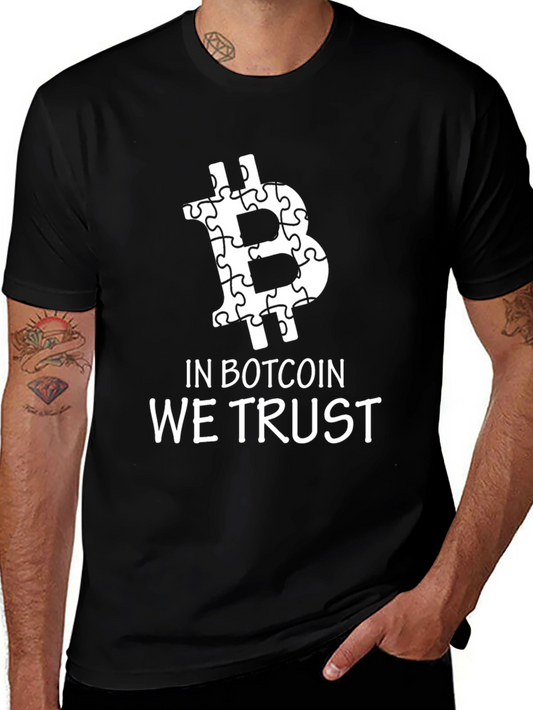 In Botcoin We Trust Black Tee Shirt
