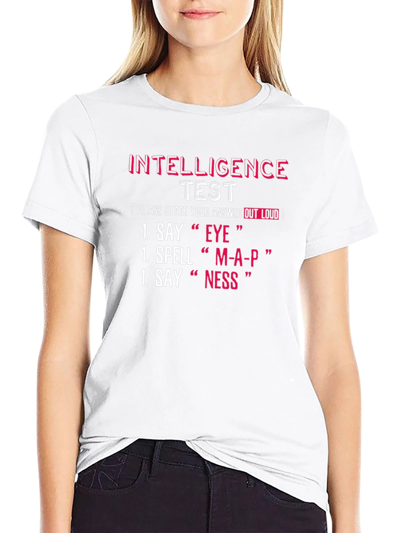 Intelligence Test T-Shirt Funny Brain Teaser Tee