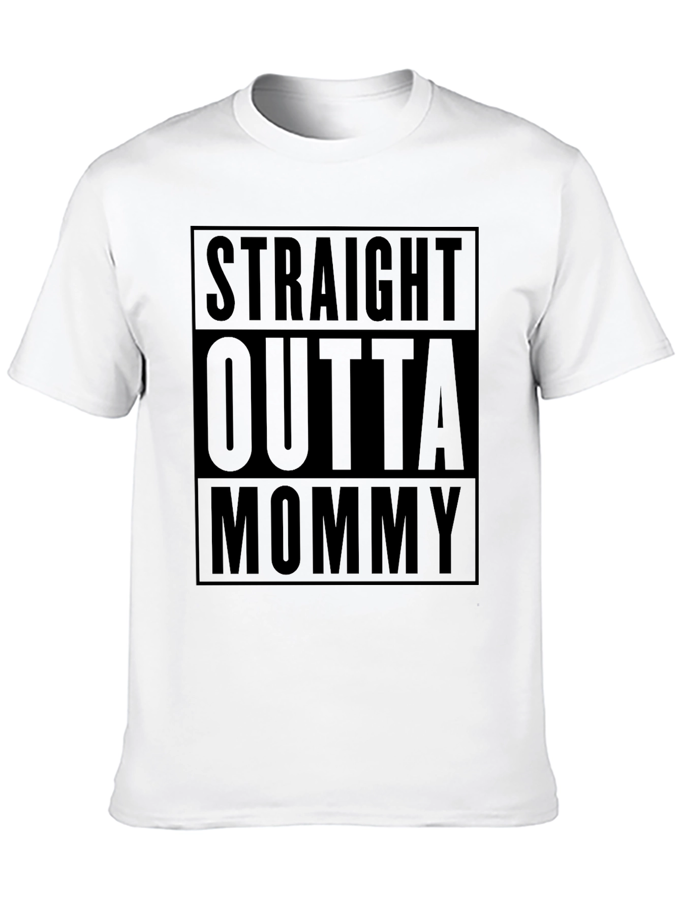 Straight Outta Mommy Black T-Shirt