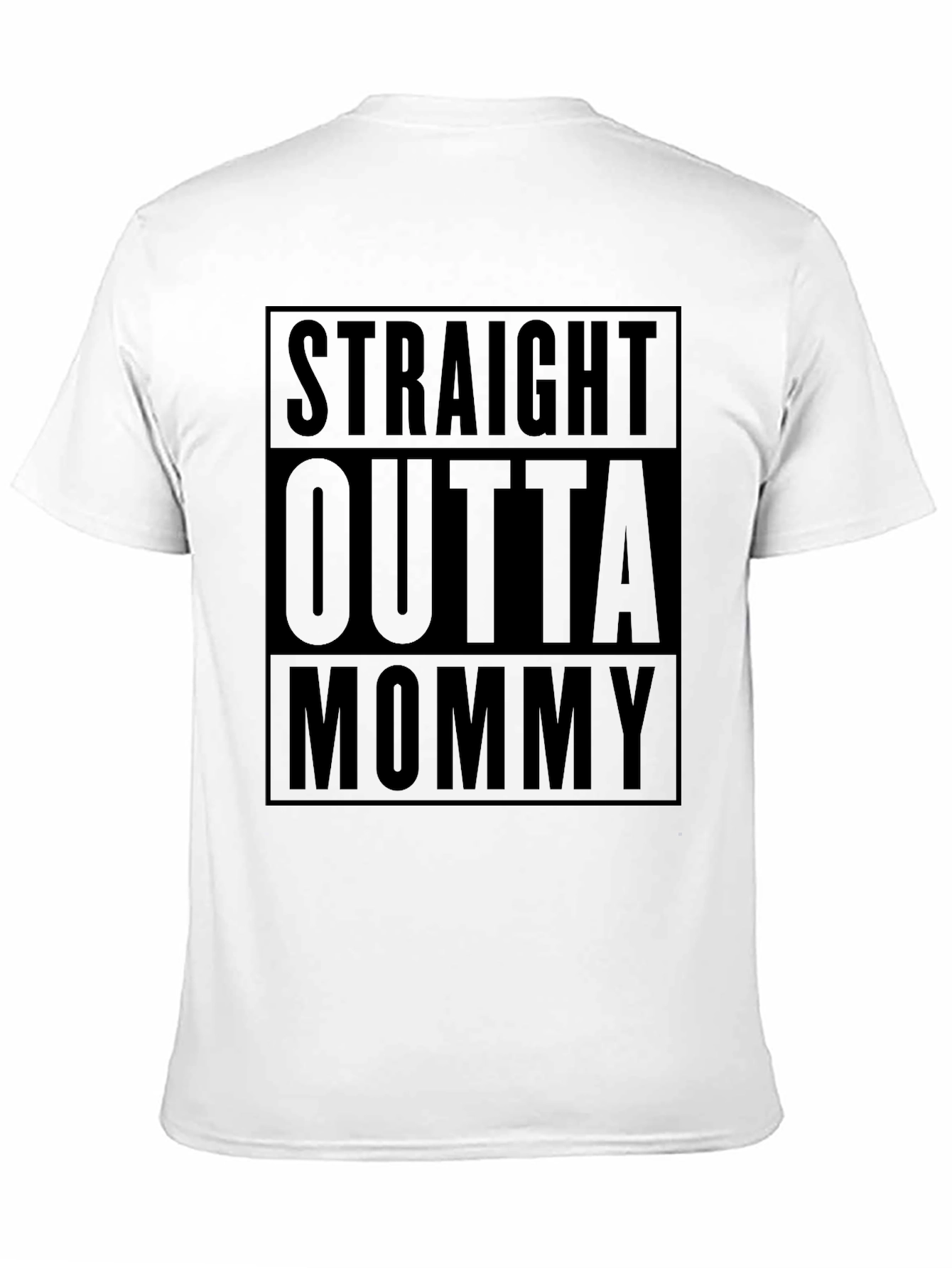 Straight Outta Mommy Black T-Shirt
