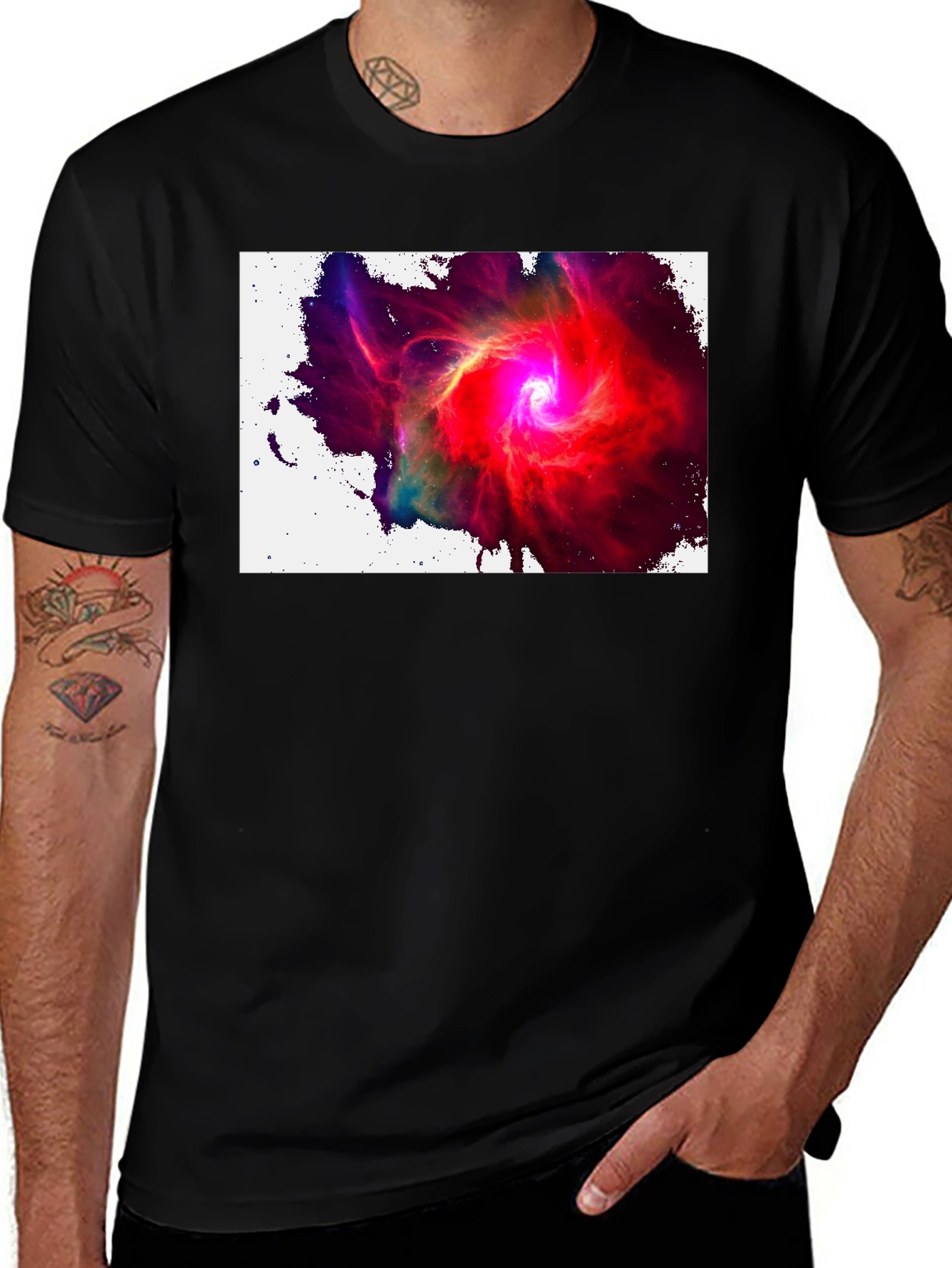 Nebula T-Shirt - Cosmic Swirl Design