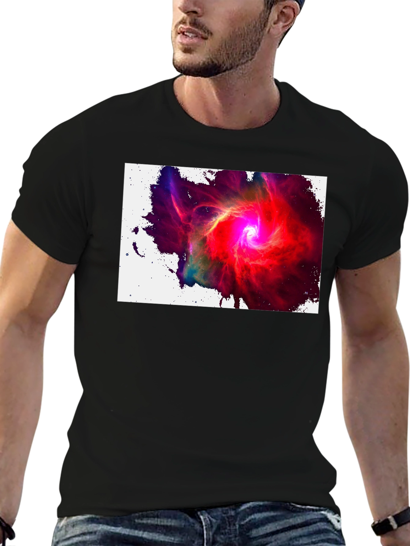 Nebula T-Shirt - Cosmic Swirl Design