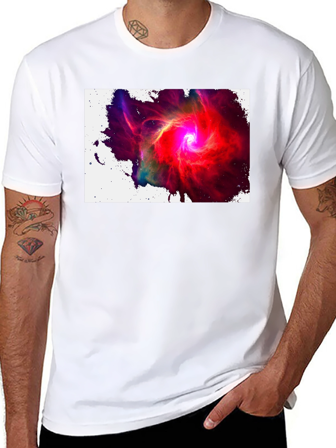 Nebula T-Shirt - Cosmic Swirl Design
