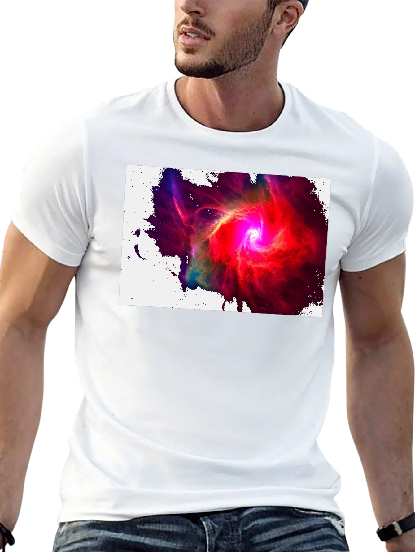 Nebula T-Shirt - Cosmic Swirl Design
