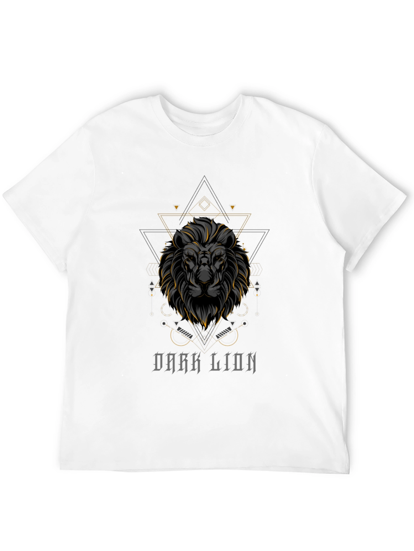 Dark Lion Graphic Tee - Premium Black T-Shirt
