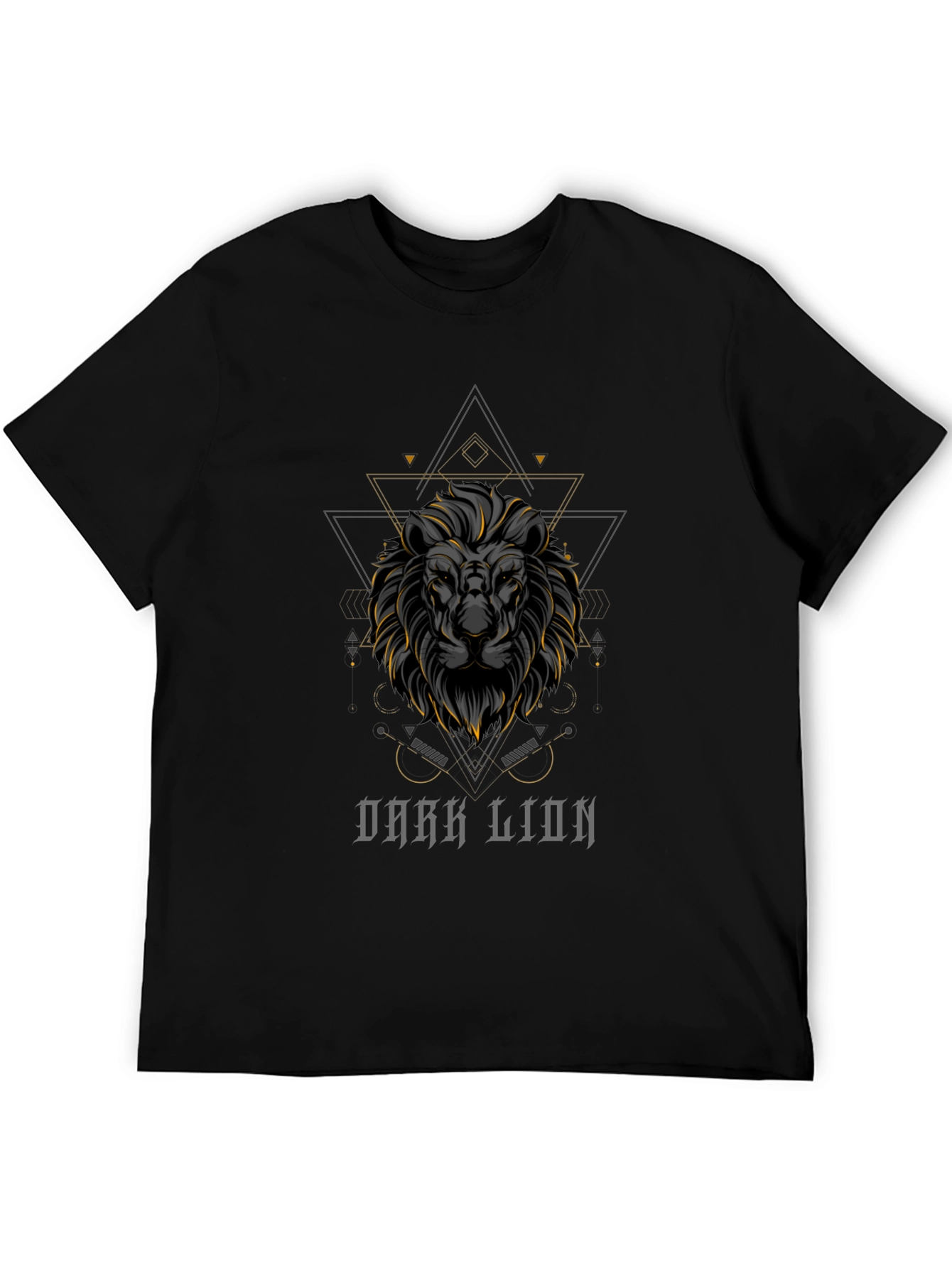 Dark Lion Graphic Tee - Premium Black T-Shirt