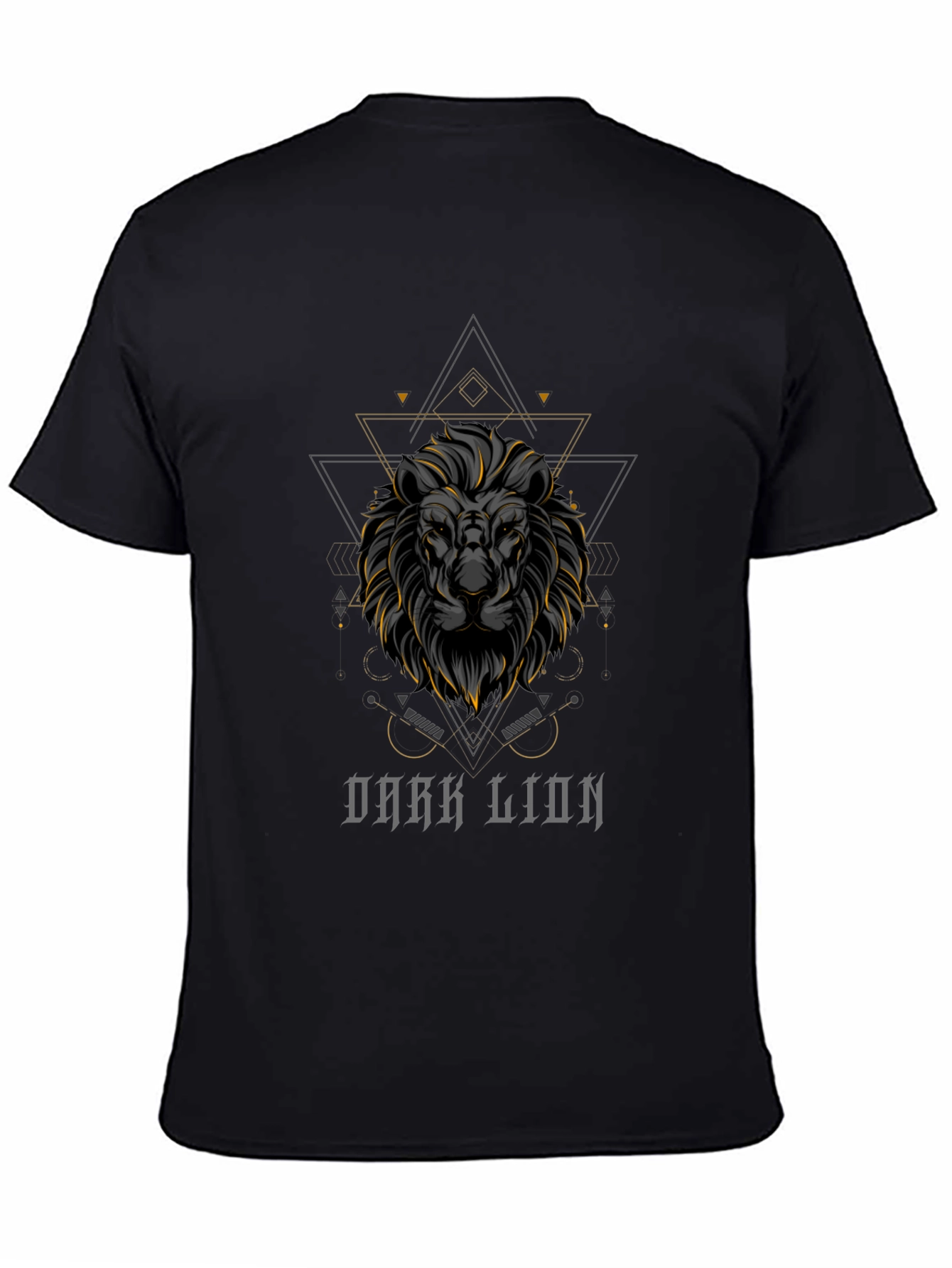 Dark Lion Graphic Tee - Premium Black T-Shirt