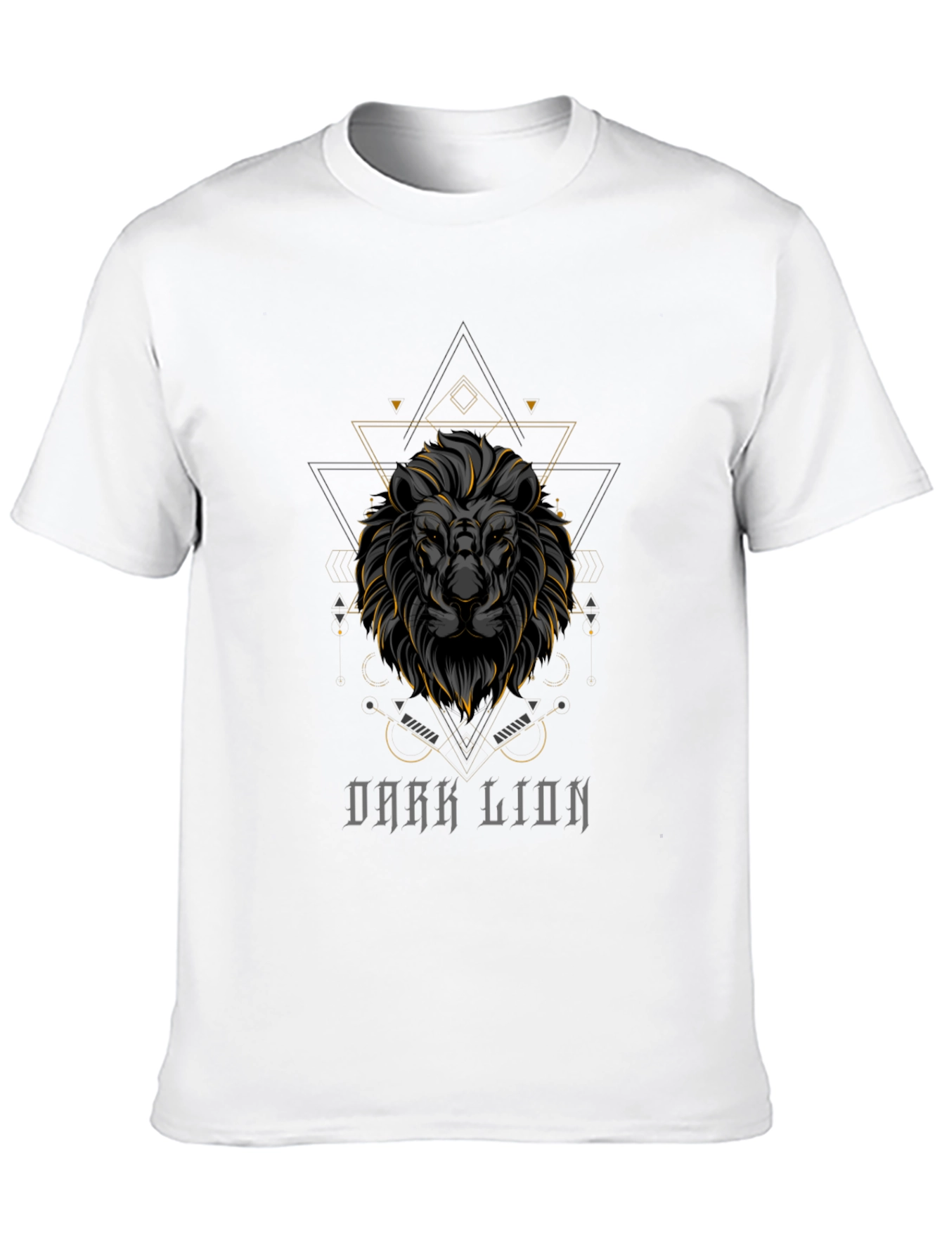 Dark Lion Graphic Tee - Premium Black T-Shirt