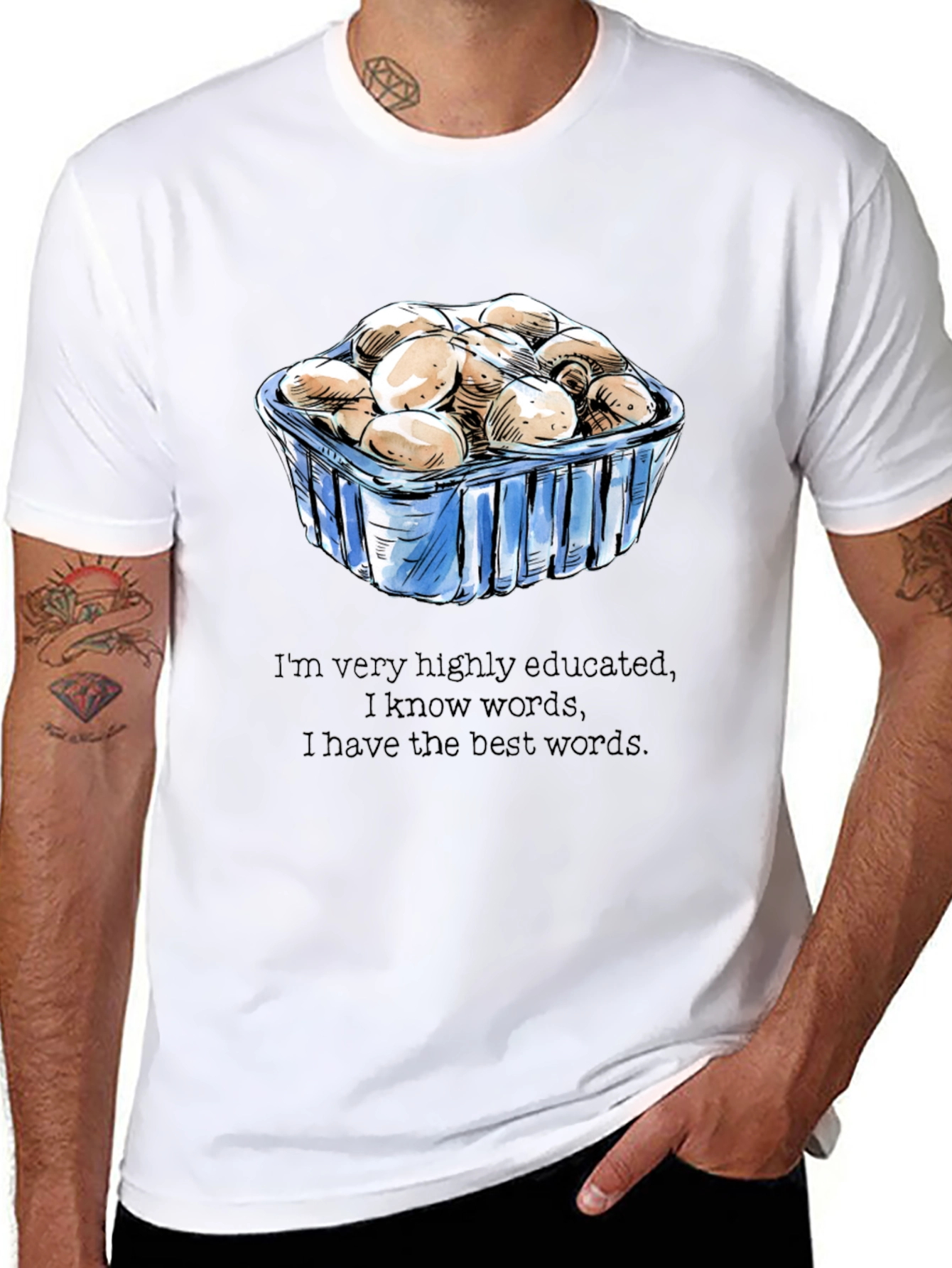 Mushroom Lover T-Shirt - Funny Educated Design