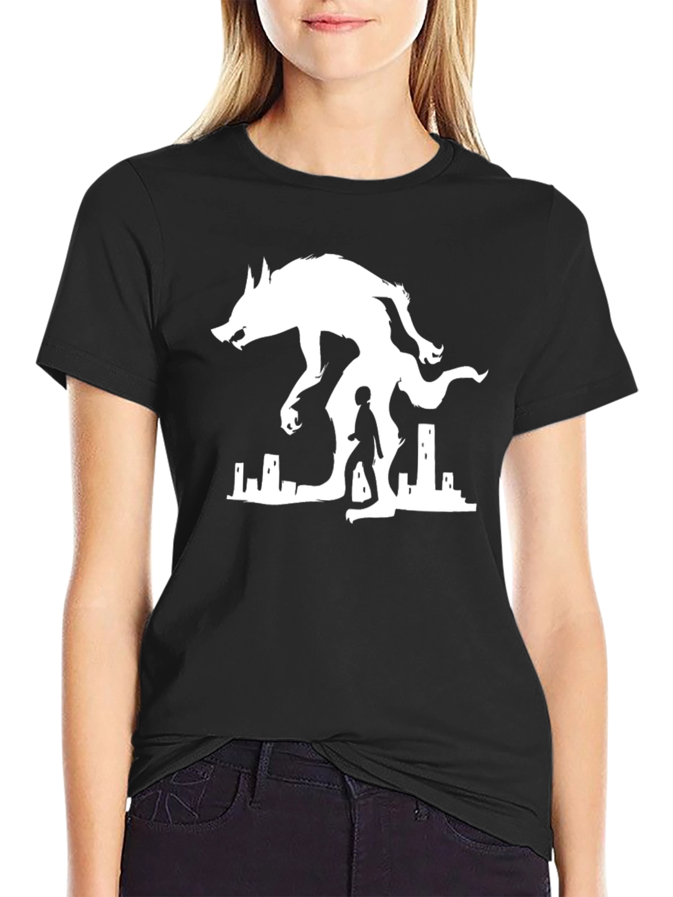 Werewolf Silhouette Graphic Tee
