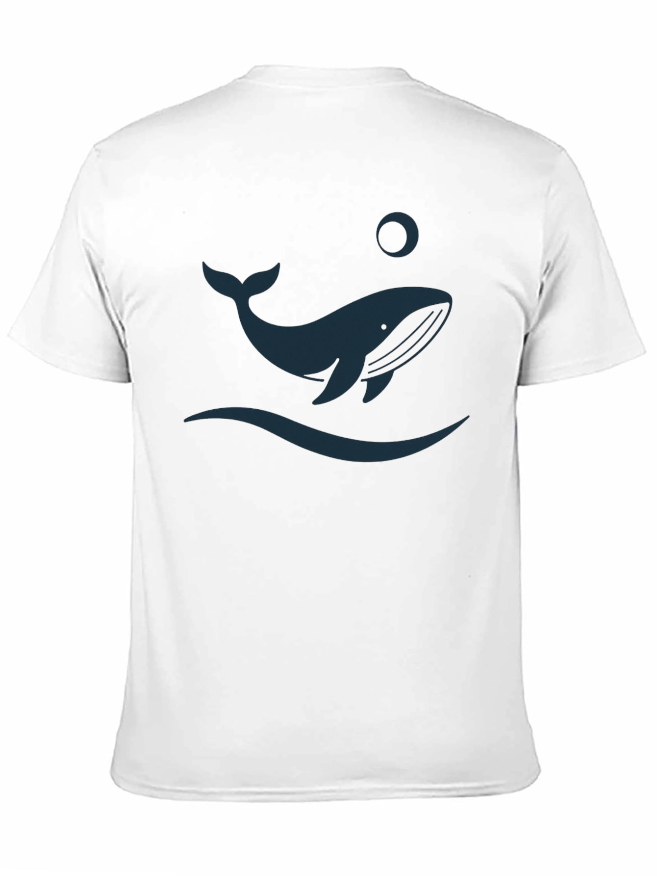 Whale Graphic Tee - Black Casual Shirt