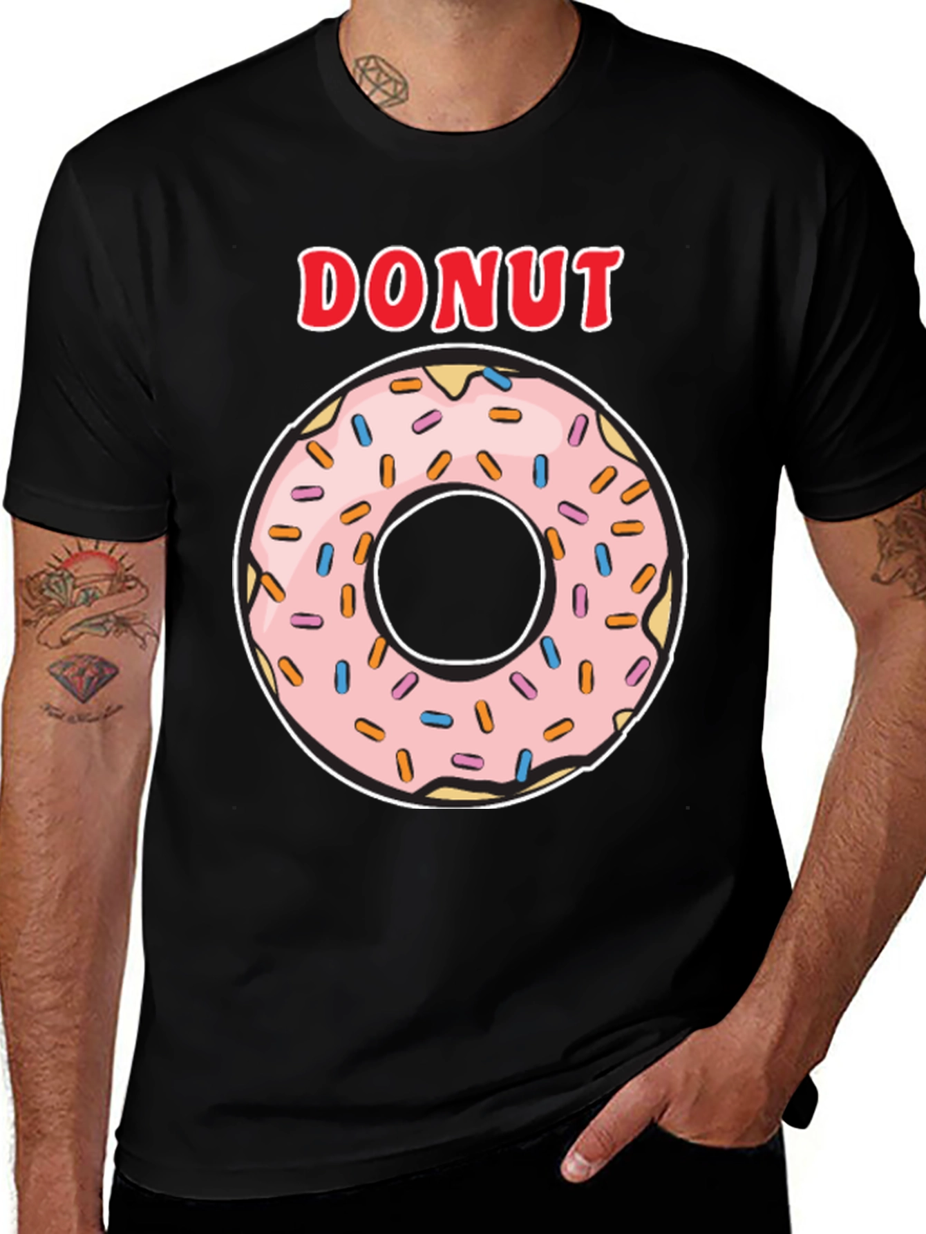 Donut Graphic T-Shirt - Casual Style