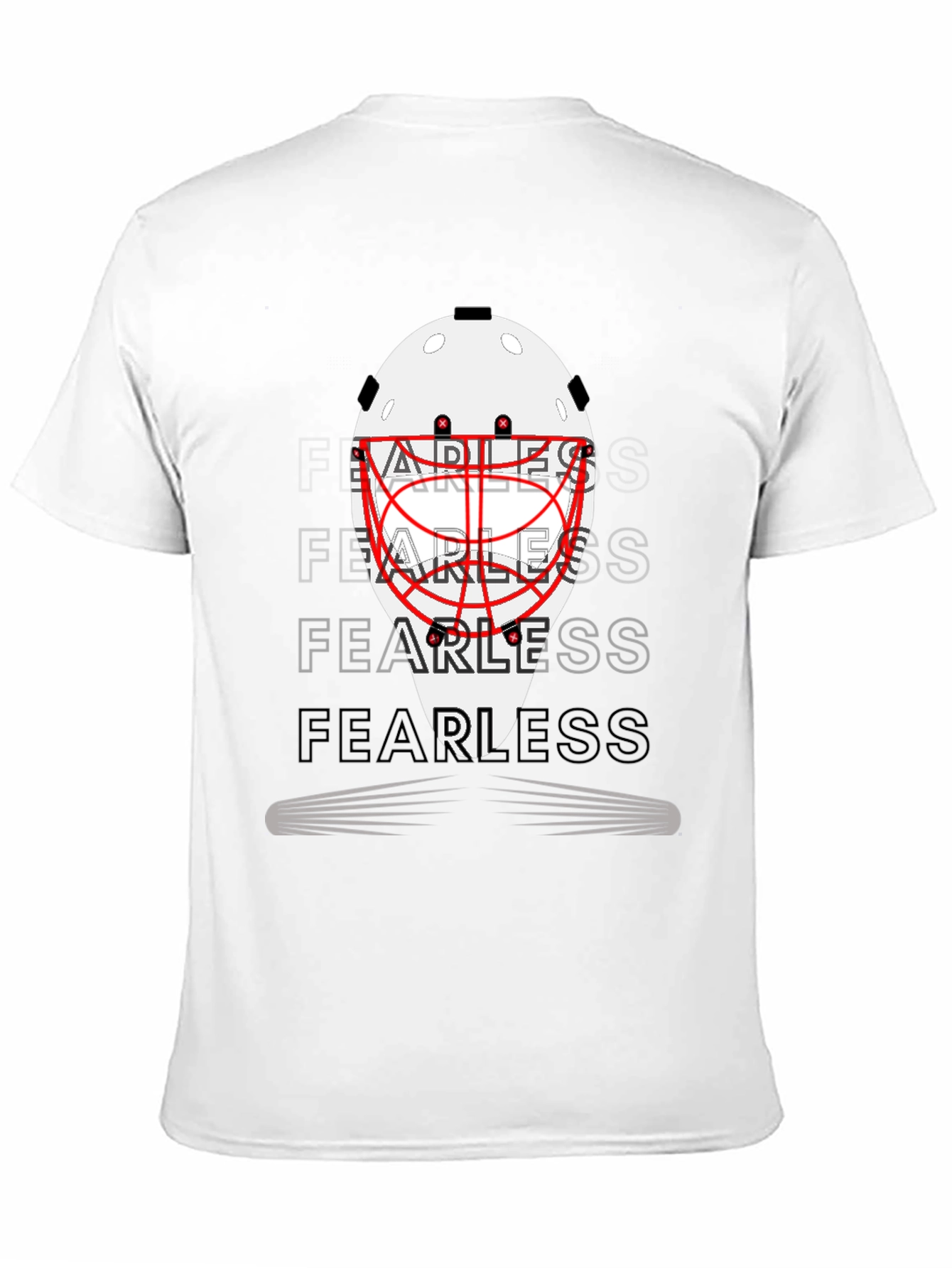 Fearless Hockey Goalie Mask Graphic Tee