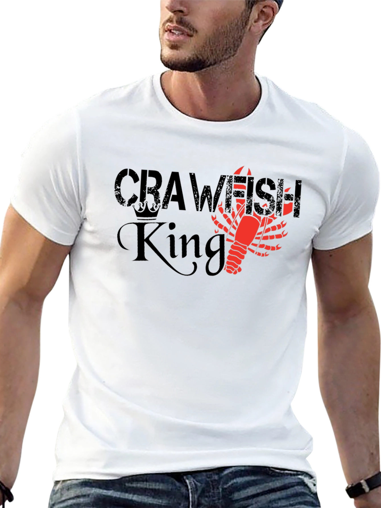Crawfish King Graphic Tee - Louisiana Pride