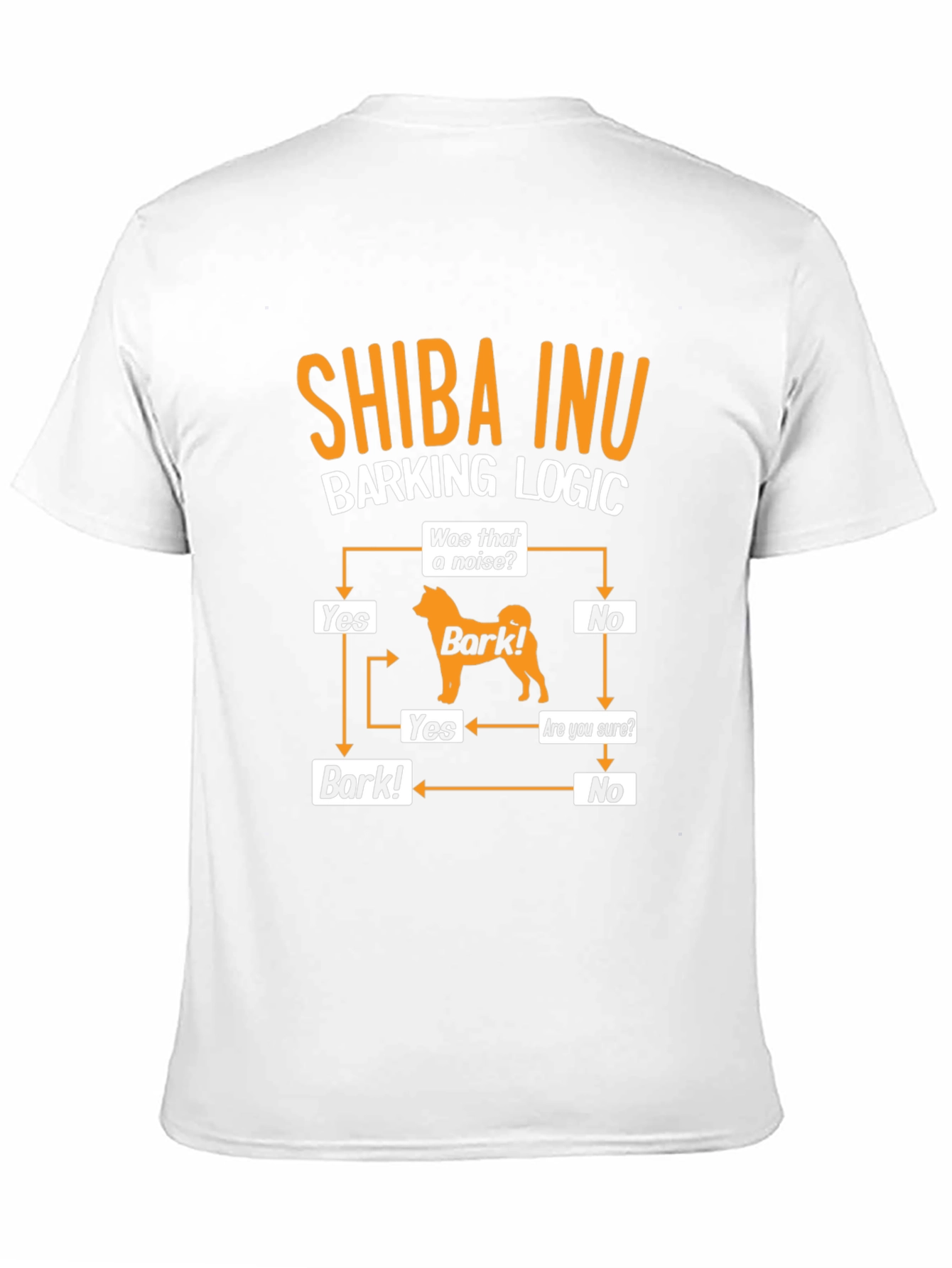 Shiba Inu Barking Logic Black T-Shirt