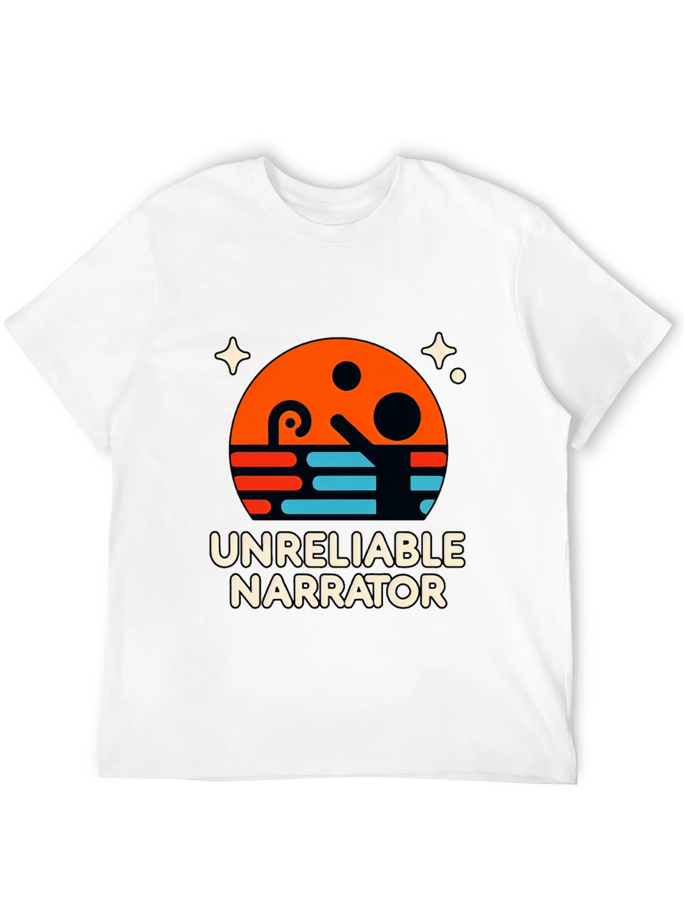 Unreliable Narrator Graphic T-Shirt - Black