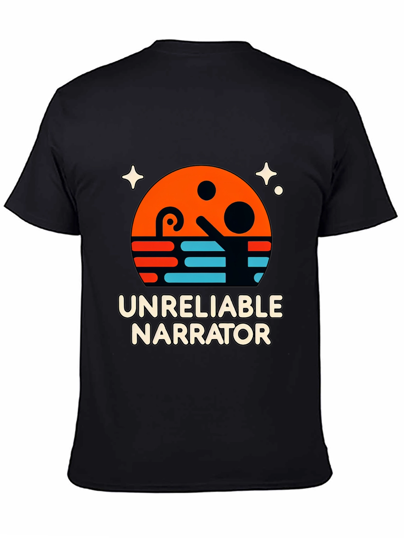 Unreliable Narrator Graphic T-Shirt - Black