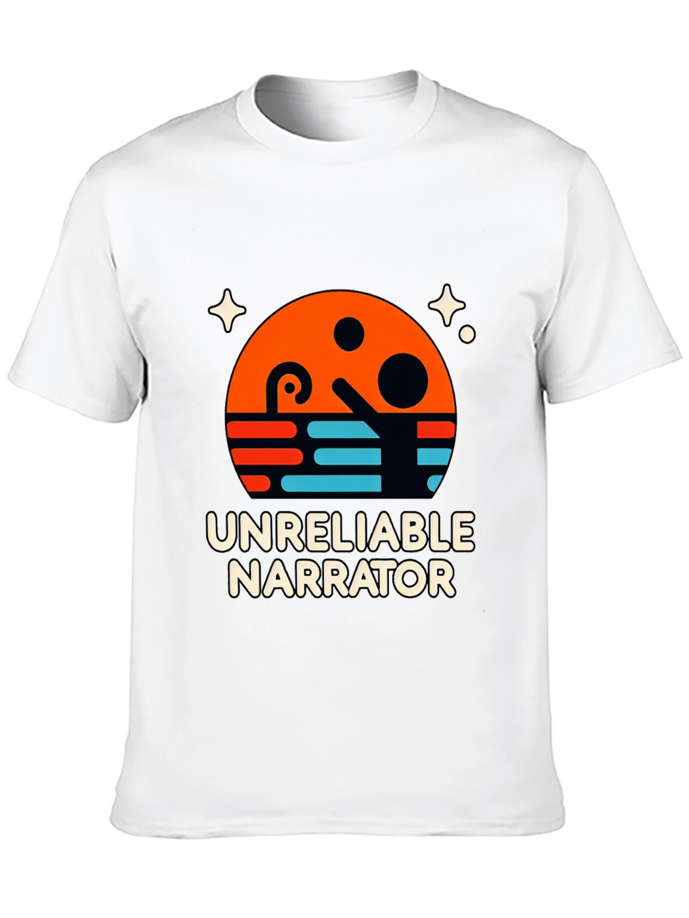 Unreliable Narrator Graphic T-Shirt - Black