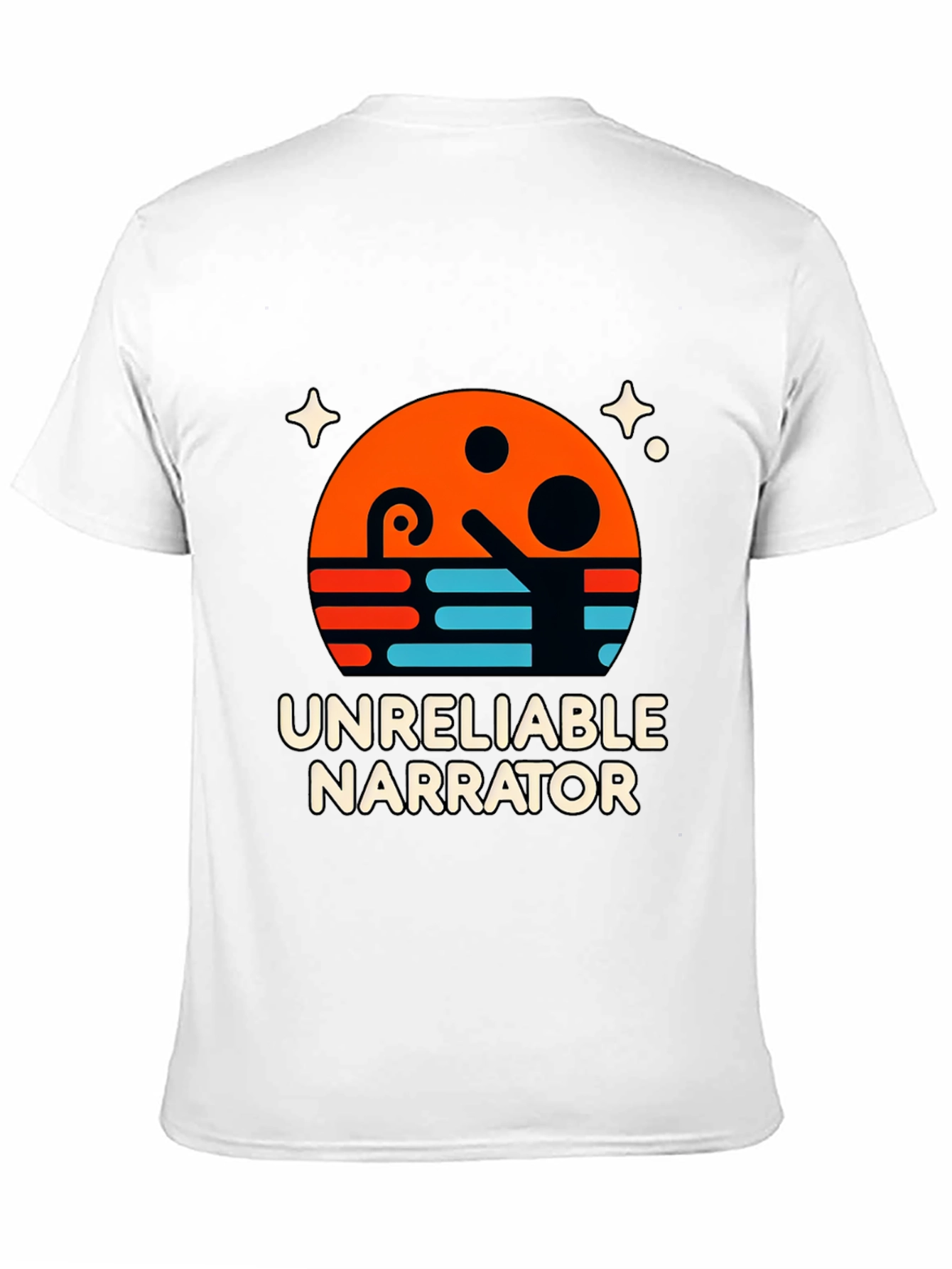 Unreliable Narrator Graphic T-Shirt - Black