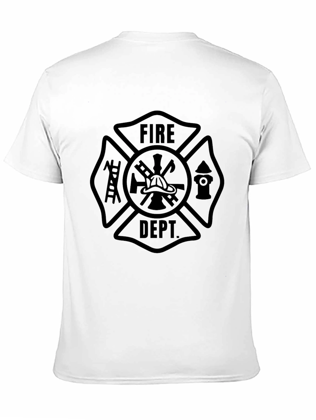 Fire Dept. Maltese Cross Graphic T-Shirt