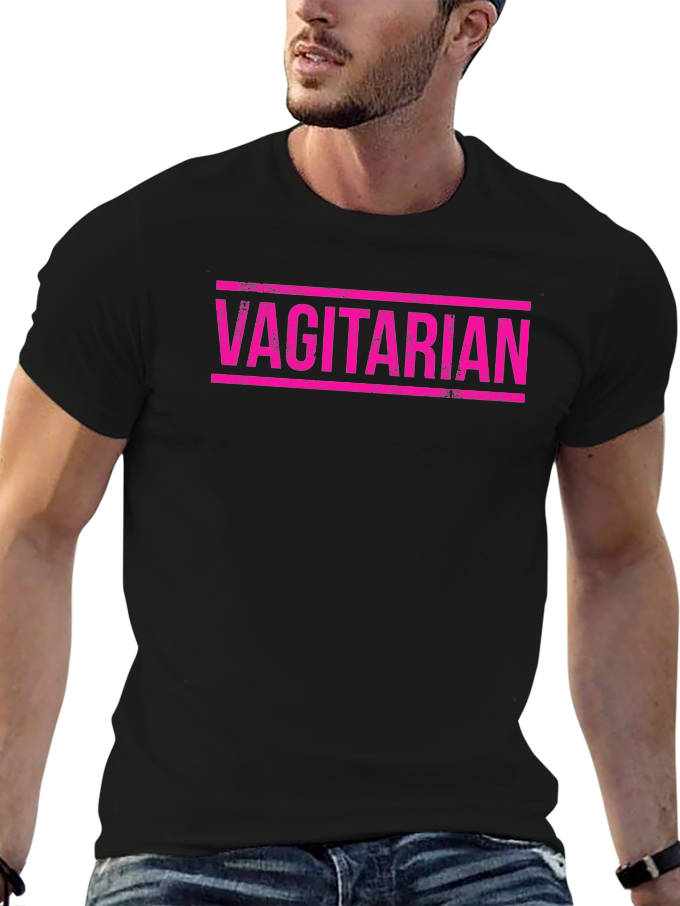 Vagitarian Graphic T-Shirt - Funny Adult Humor Tee