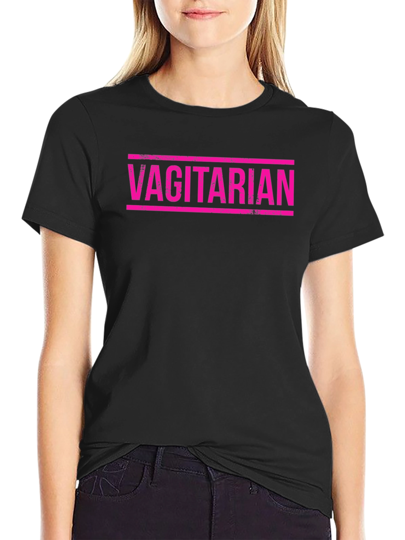 Vagitarian Graphic T-Shirt - Funny Adult Humor Tee