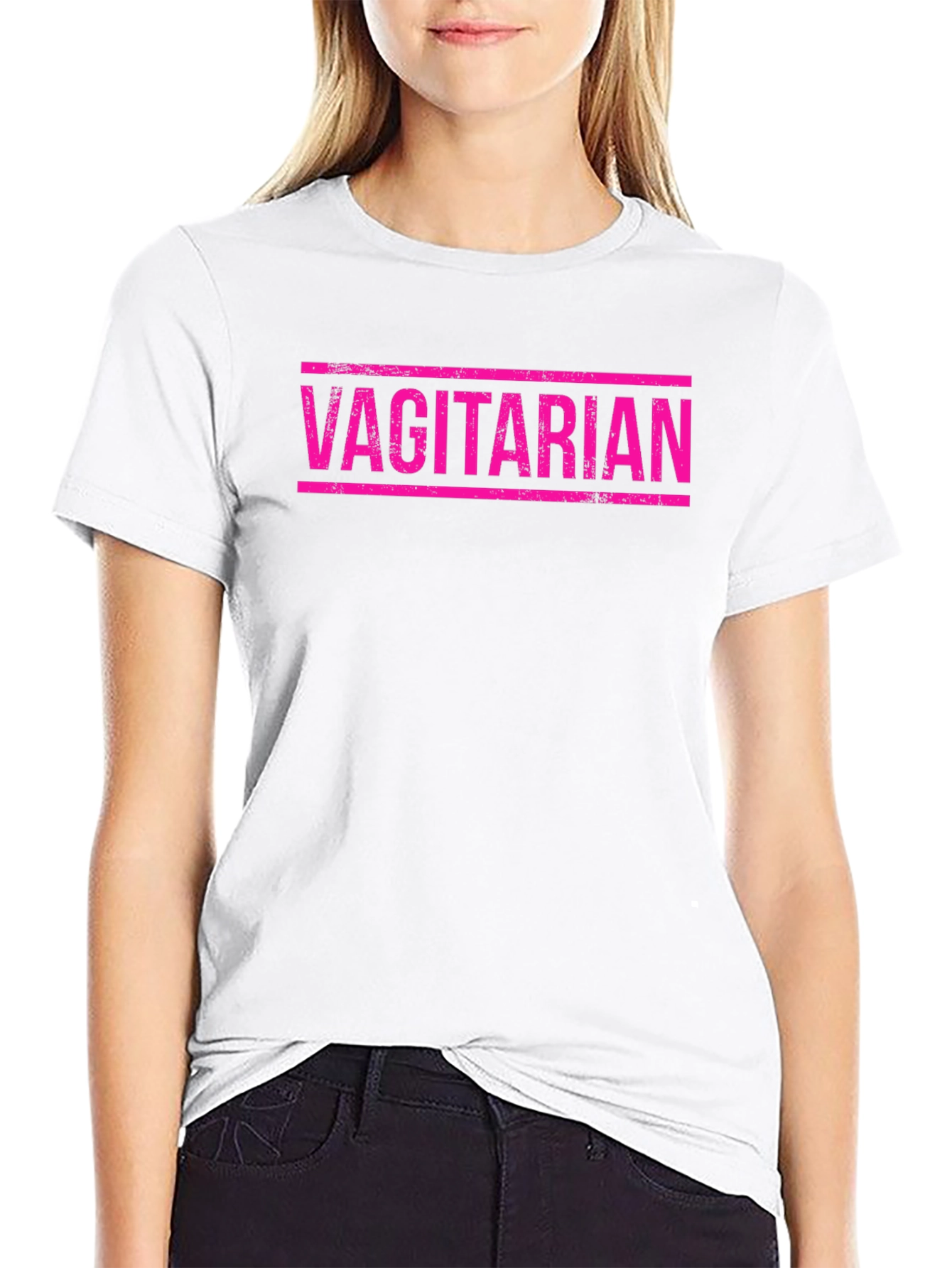 Vagitarian Graphic T-Shirt - Funny Adult Humor Tee